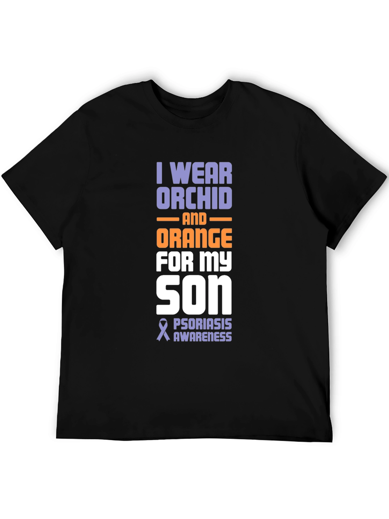 Orchid & Orange Psoriasis Awareness Son T-Shirt - 5