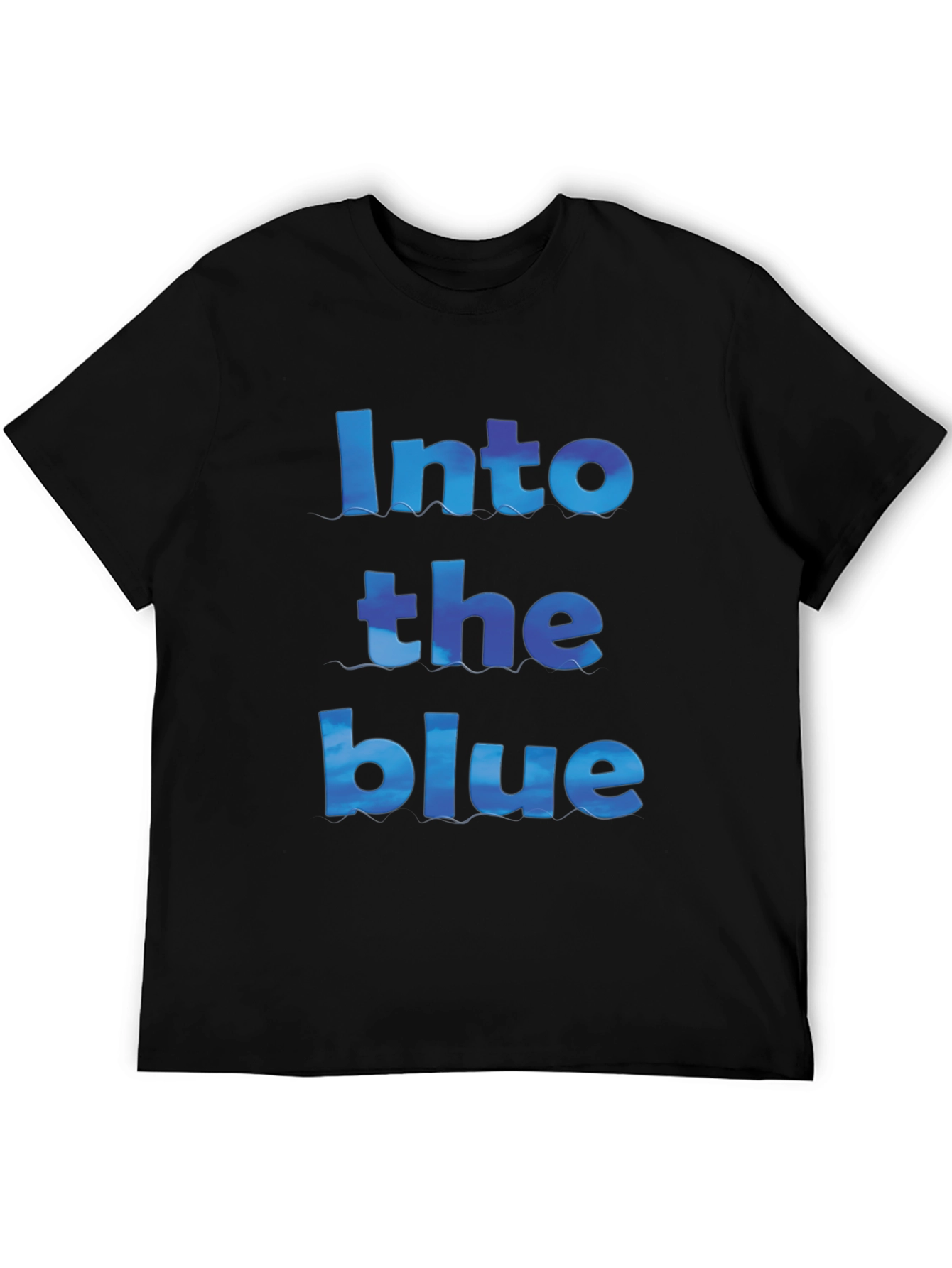 Black Into the Blue Graphic T-Shirt - Stylish Comfort view 5