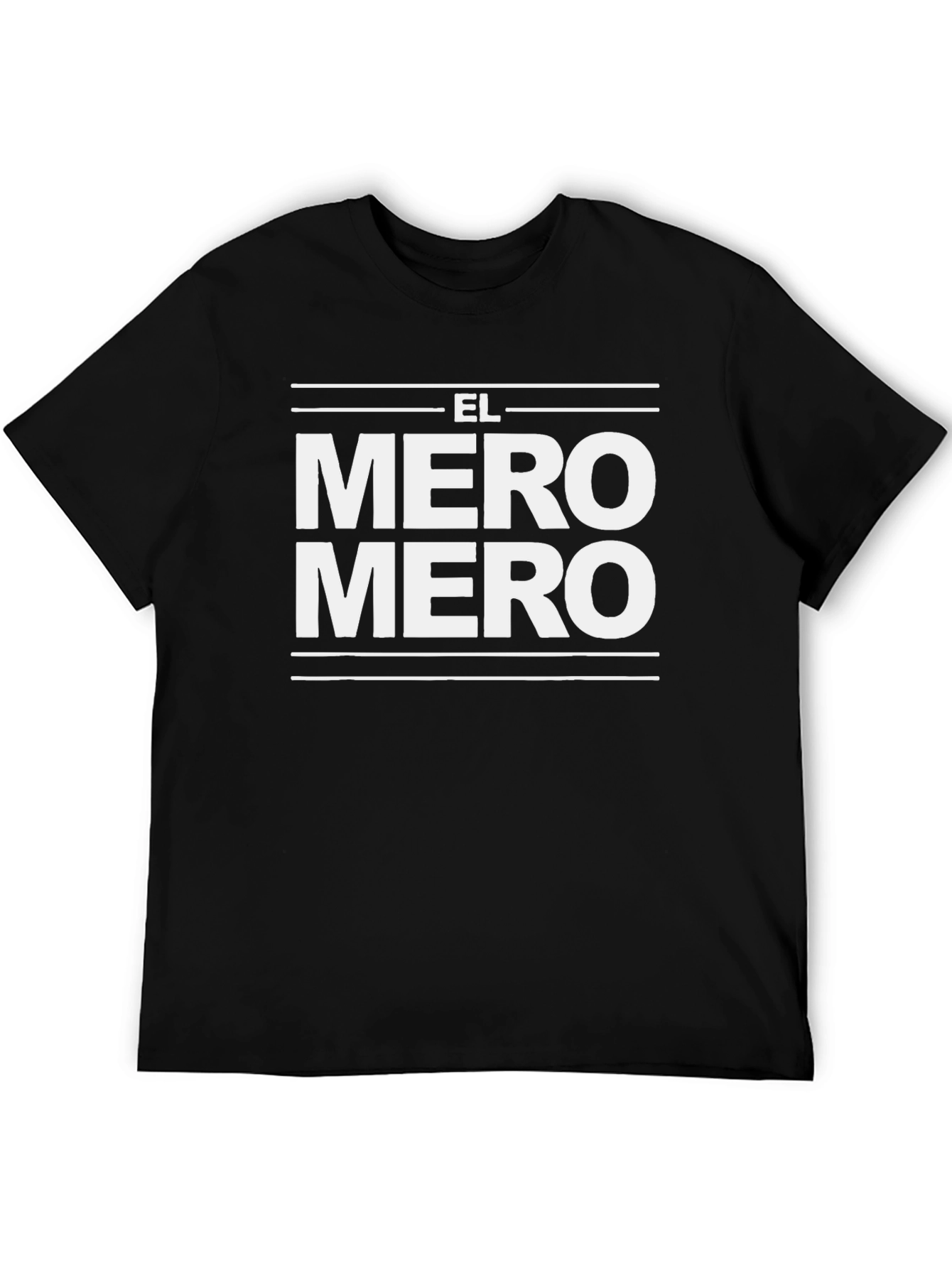 Black El Mero Mero Graphic Tee - Cool T-Shirt view 5