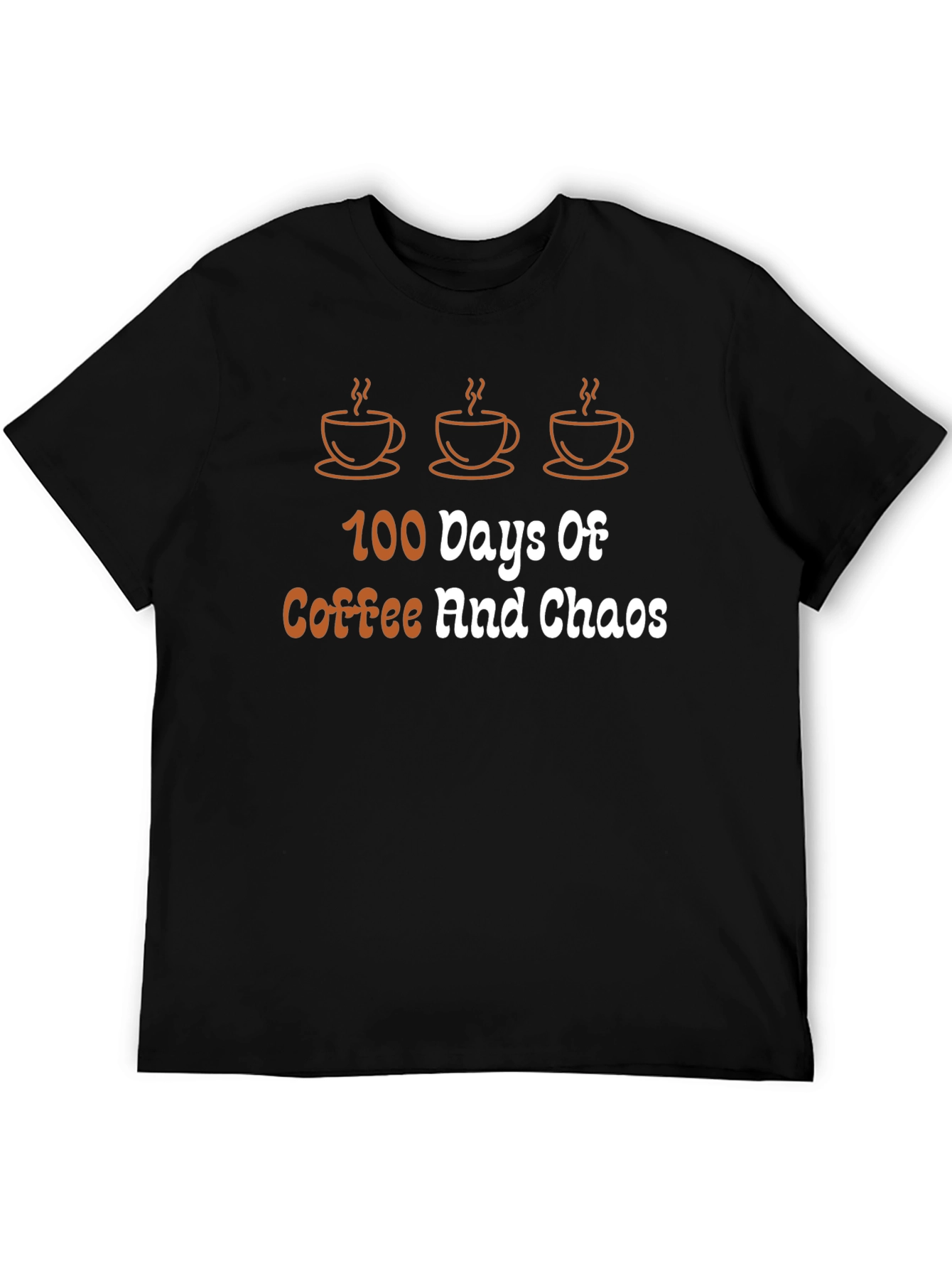 Black Coffee & Chaos Black T-Shirt view 5