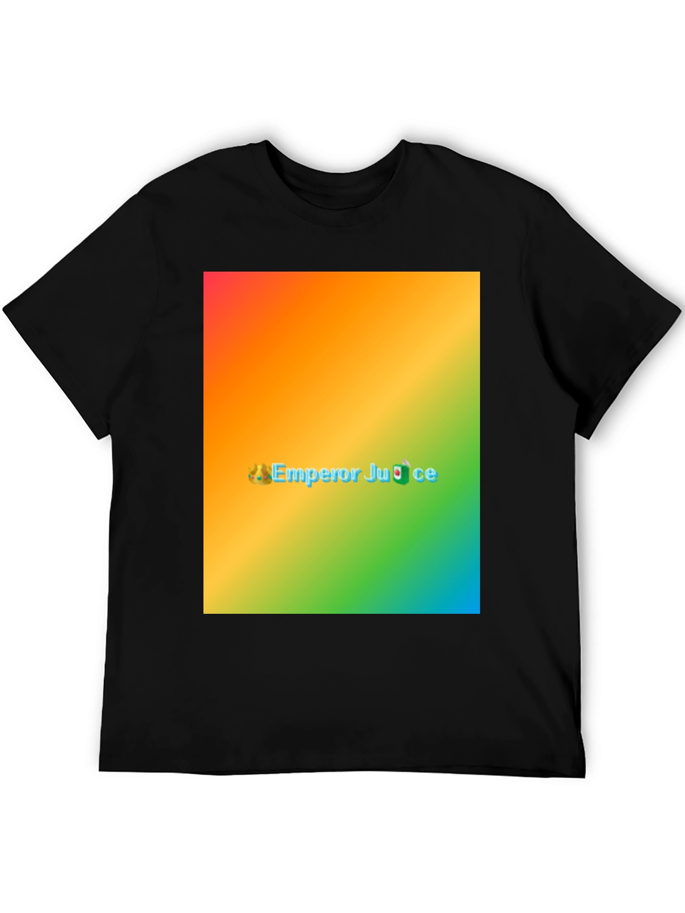 Black Emperor Juice Rainbow T-Shirt - Novelty Graphic Tee view 5