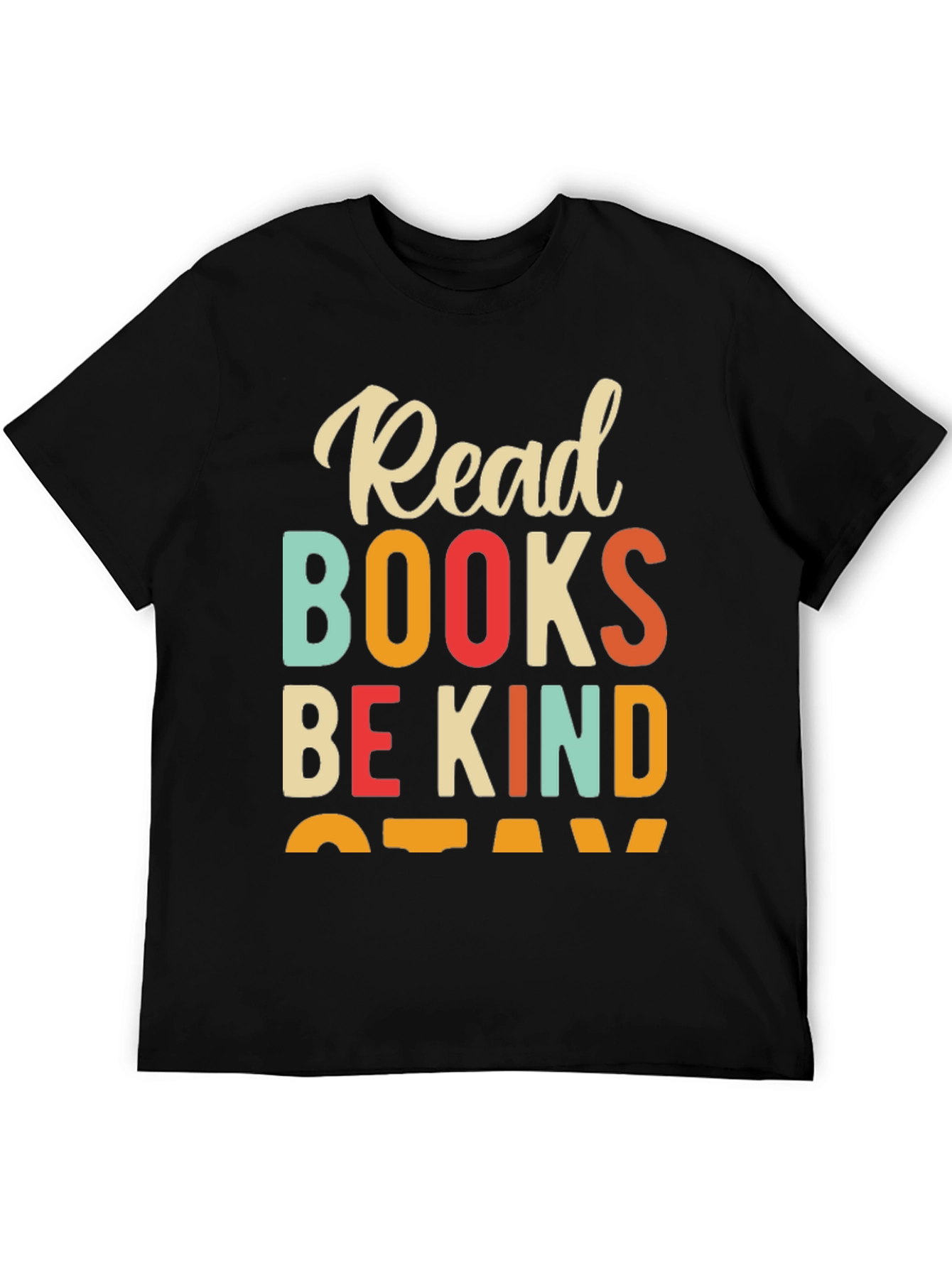 Black Read Books Be Kind Stay T-Shirt view 5
