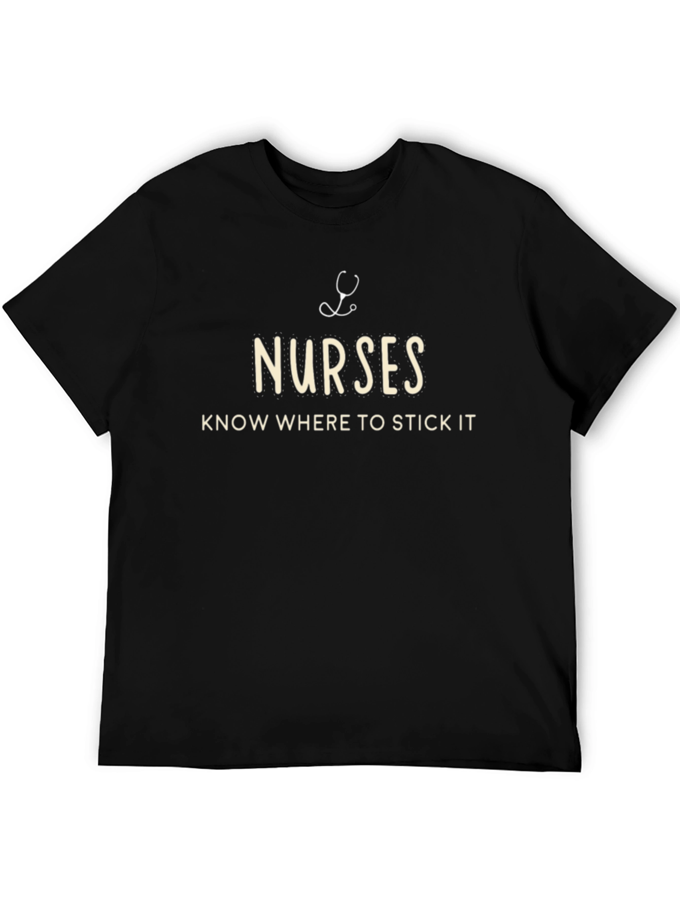 Black Nurses Know Where to Stick It T-Shirt view 5
