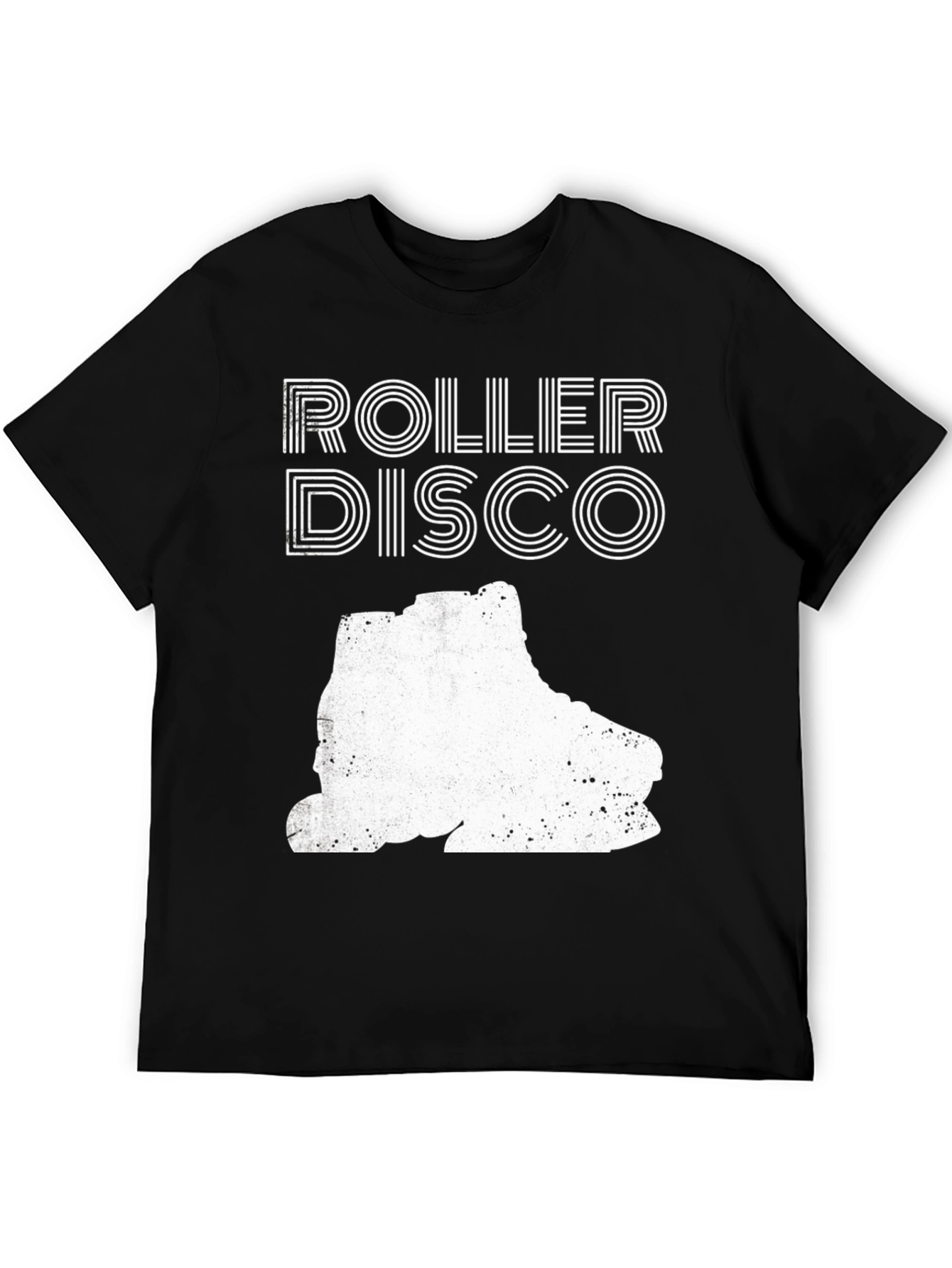 Black Retro Roller Disco T-Shirt view 5