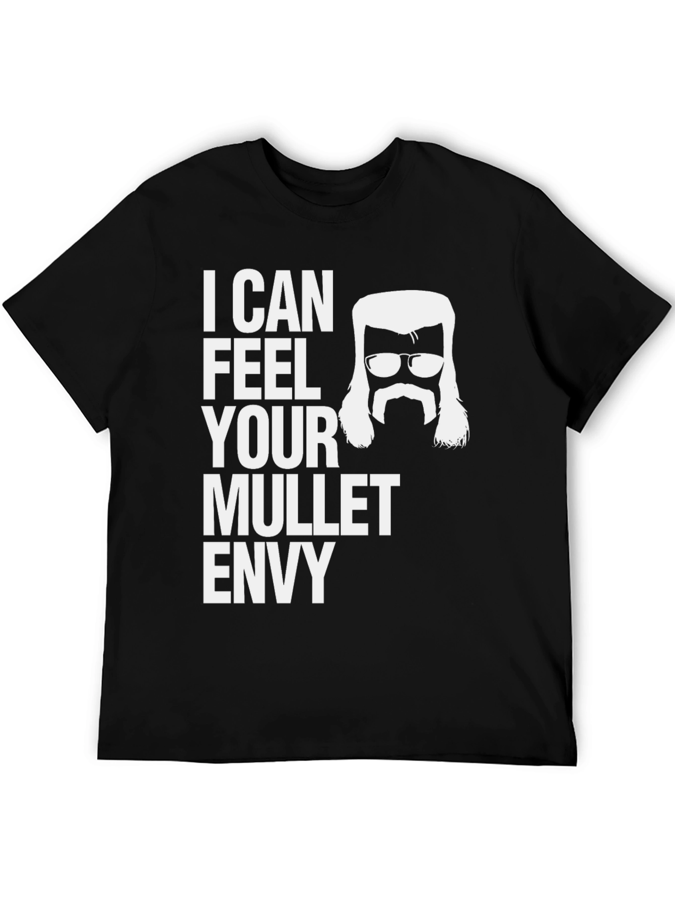 Black Mullet Envy Tee - Funny Humor Shirt view 5