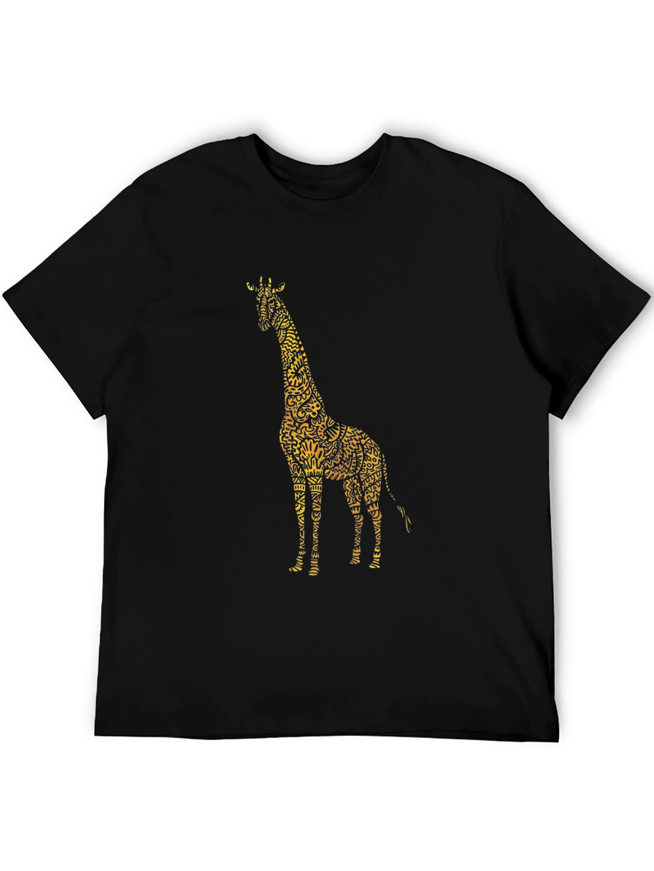 Black Giraffe Graphic T-Shirt - Stylish Animal Print Tee view 5