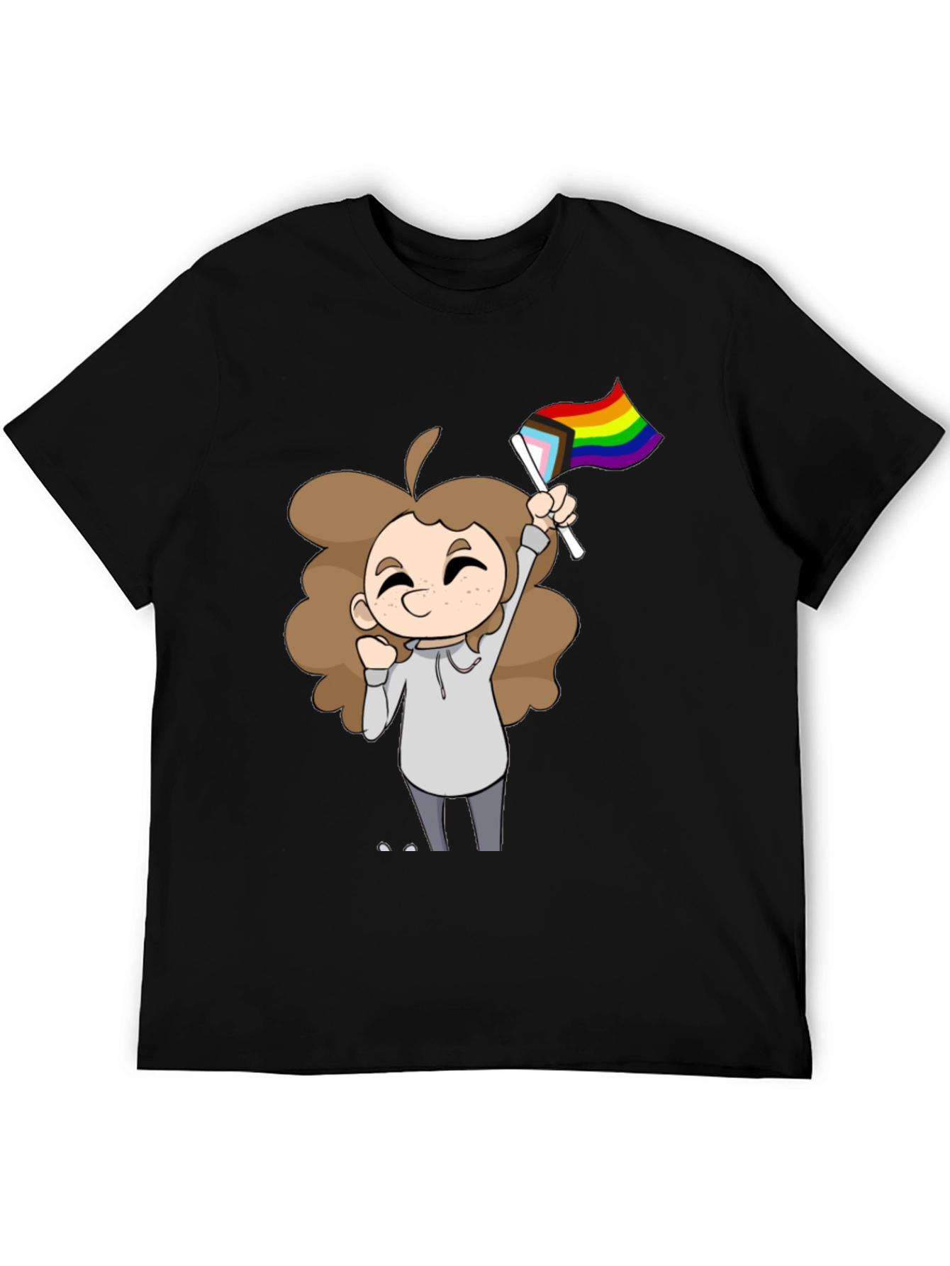 Black Pride Cartoon T-Shirt view 5