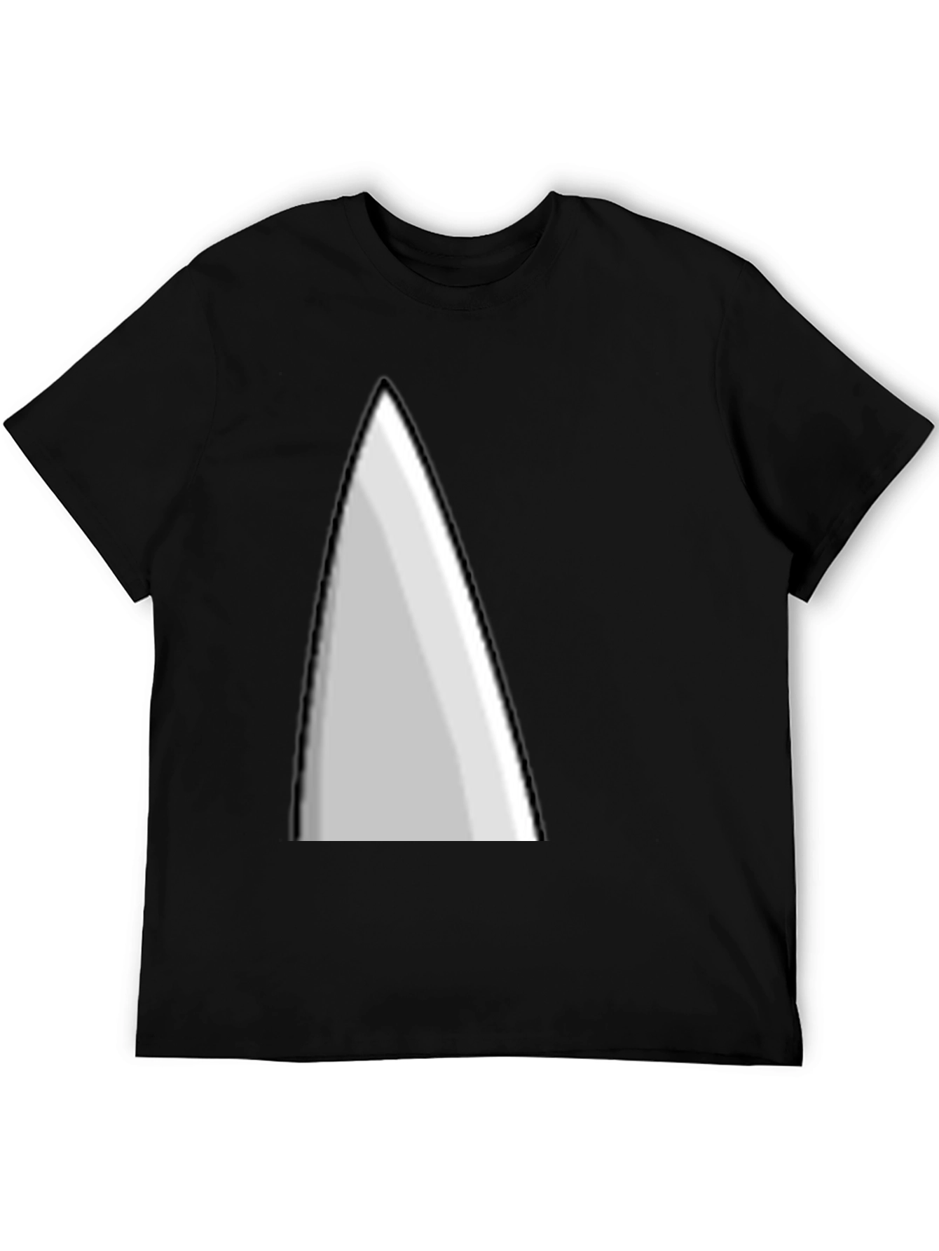 Black Minimalist Triangle Graphic Tee - Stylish Casual Wear view 5