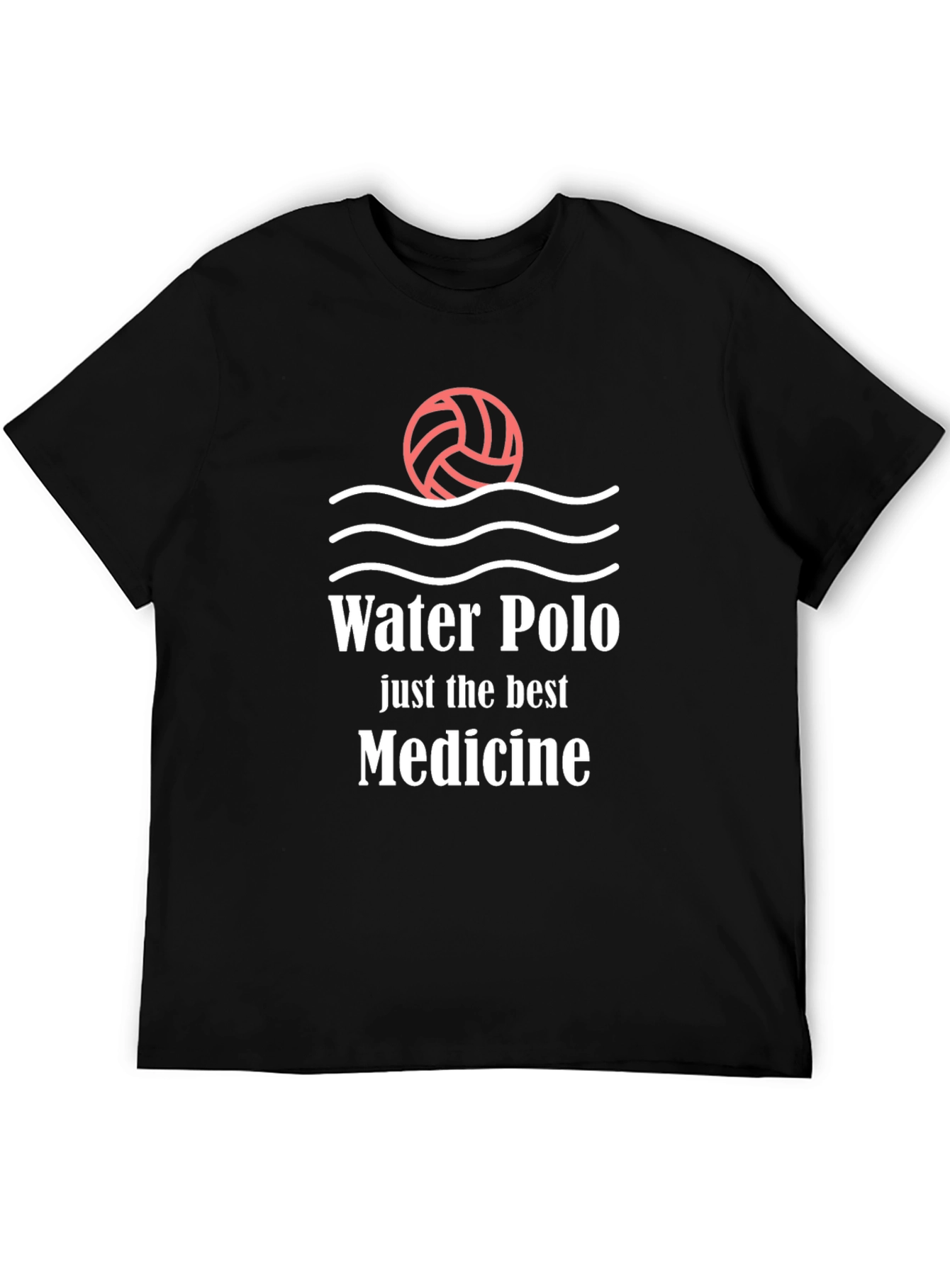 Black Water Polo Medicine Black T-Shirt view 5