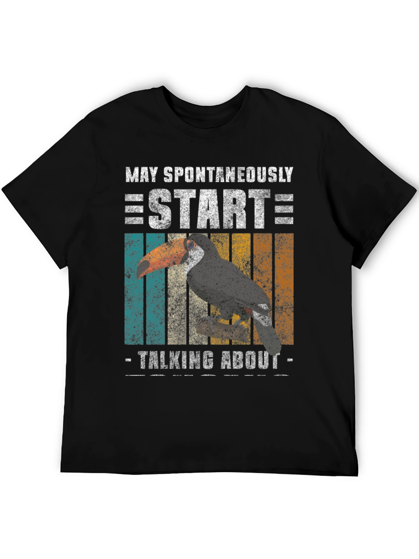 Black Toucan Enthusiast Tee: May Spontaneously Start Talking! view 5