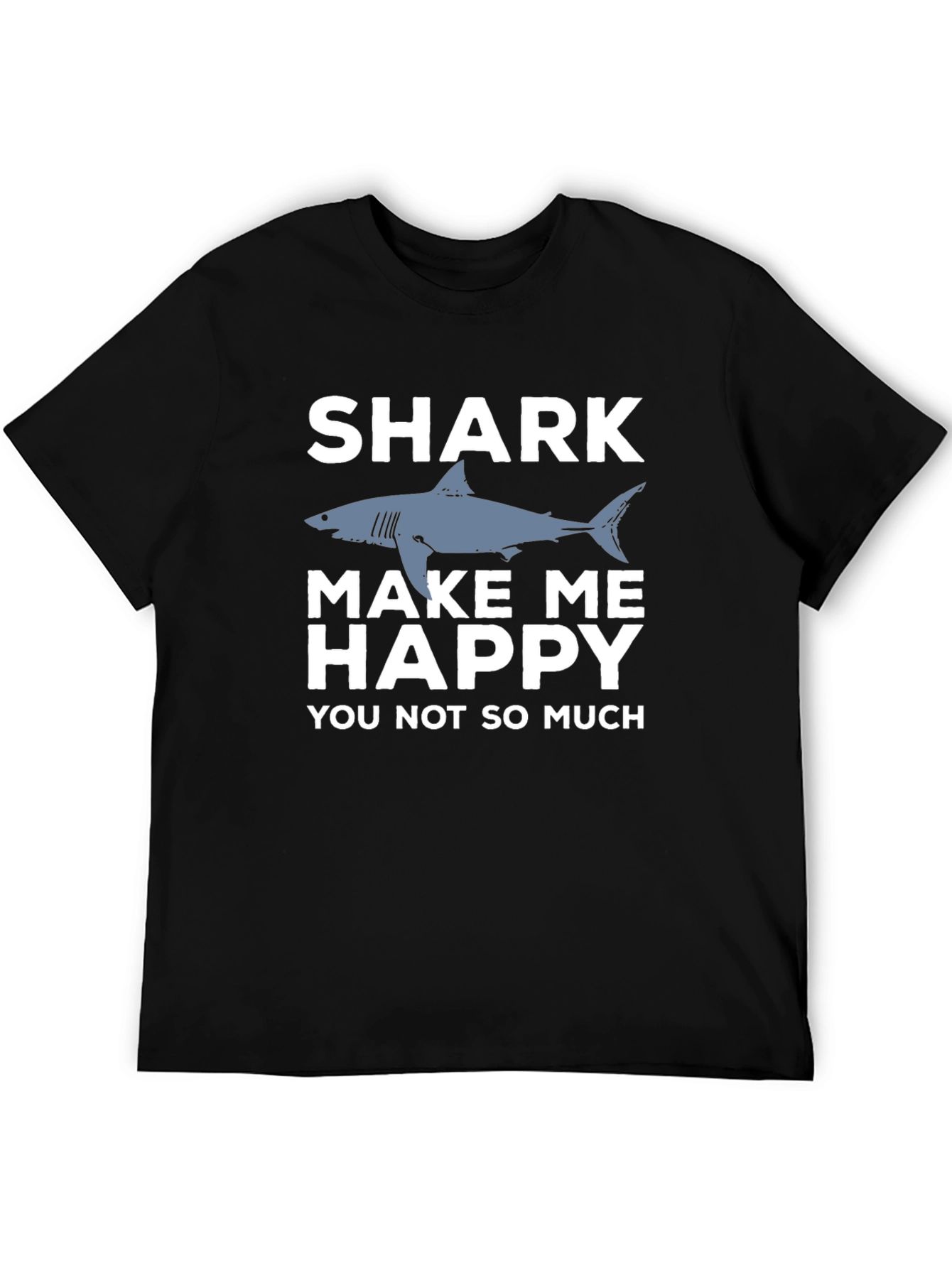 Black Shark Lover T-Shirt - Funny Graphic Tee view 5