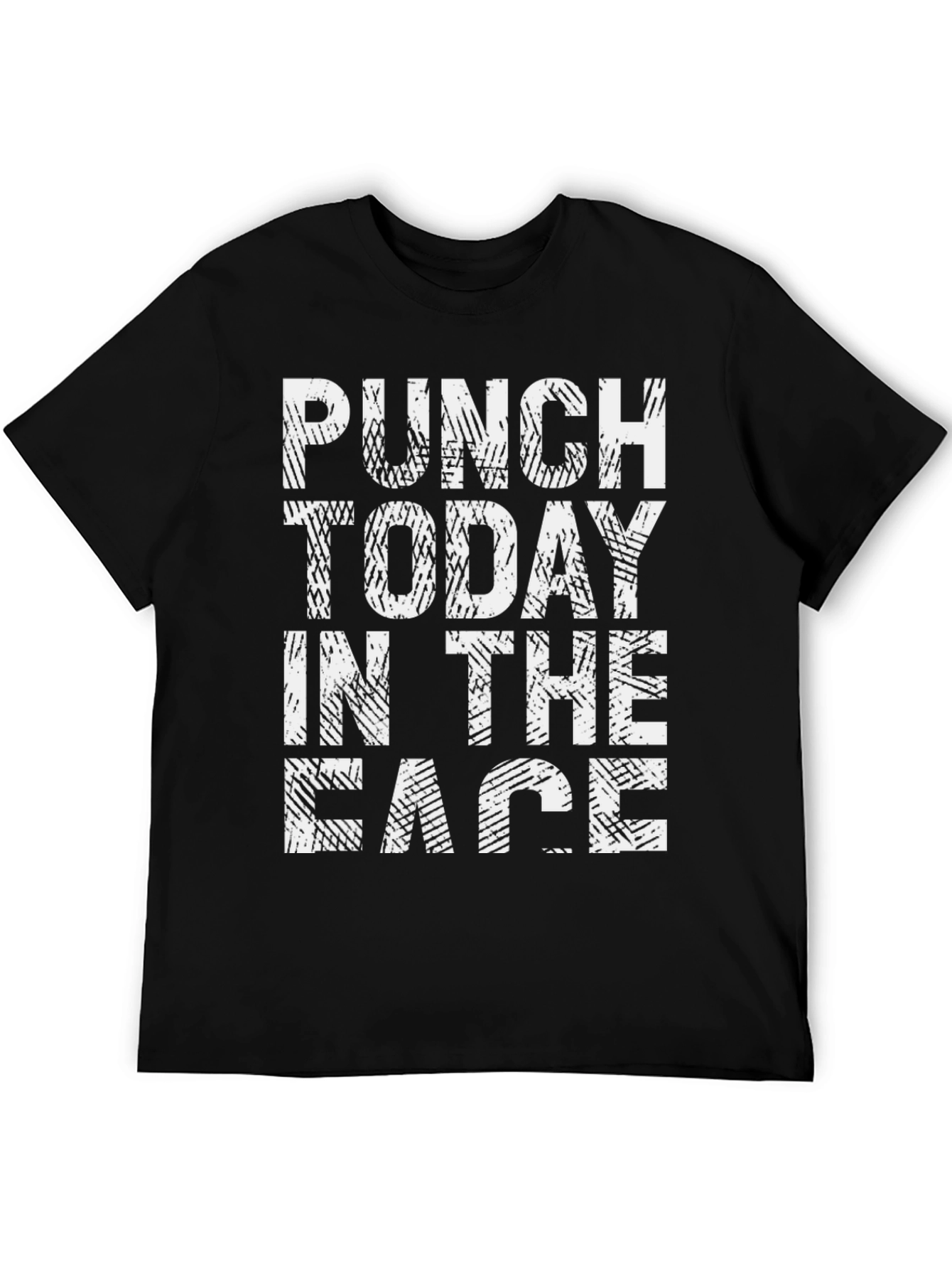 Black Punch Today in the Face T-Shirt view 5