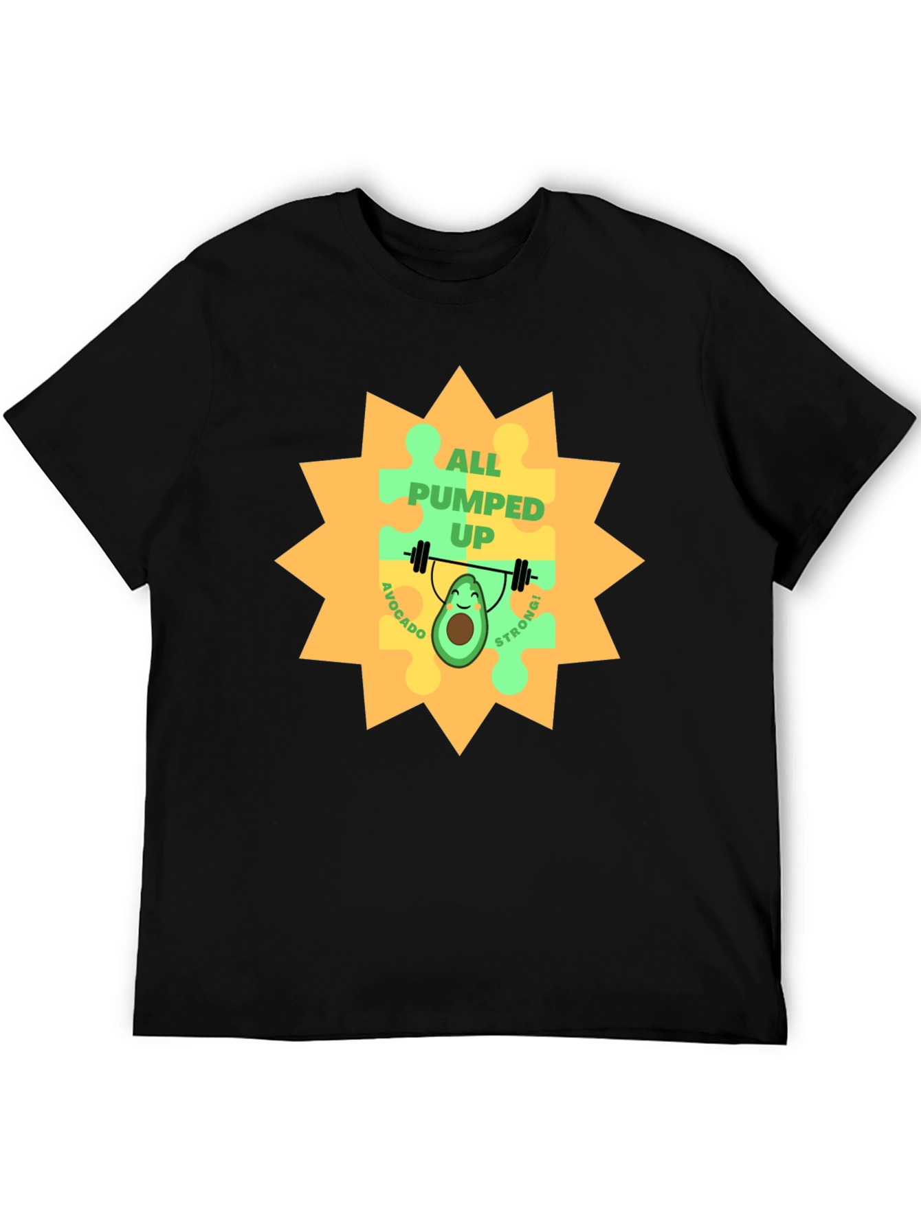 Black All Pumped Up Avocado T-Shirt view 5