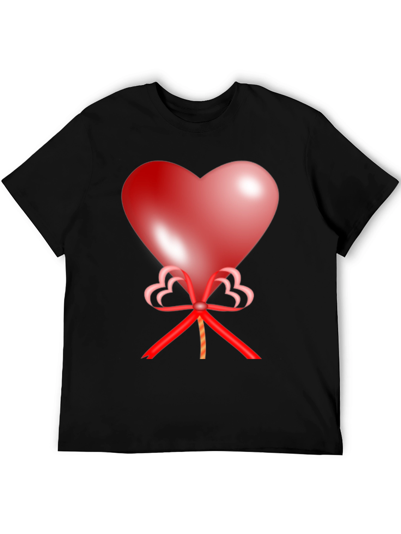 Black Heart Balloon Graphic Tee - Love is in the Air! view 5
