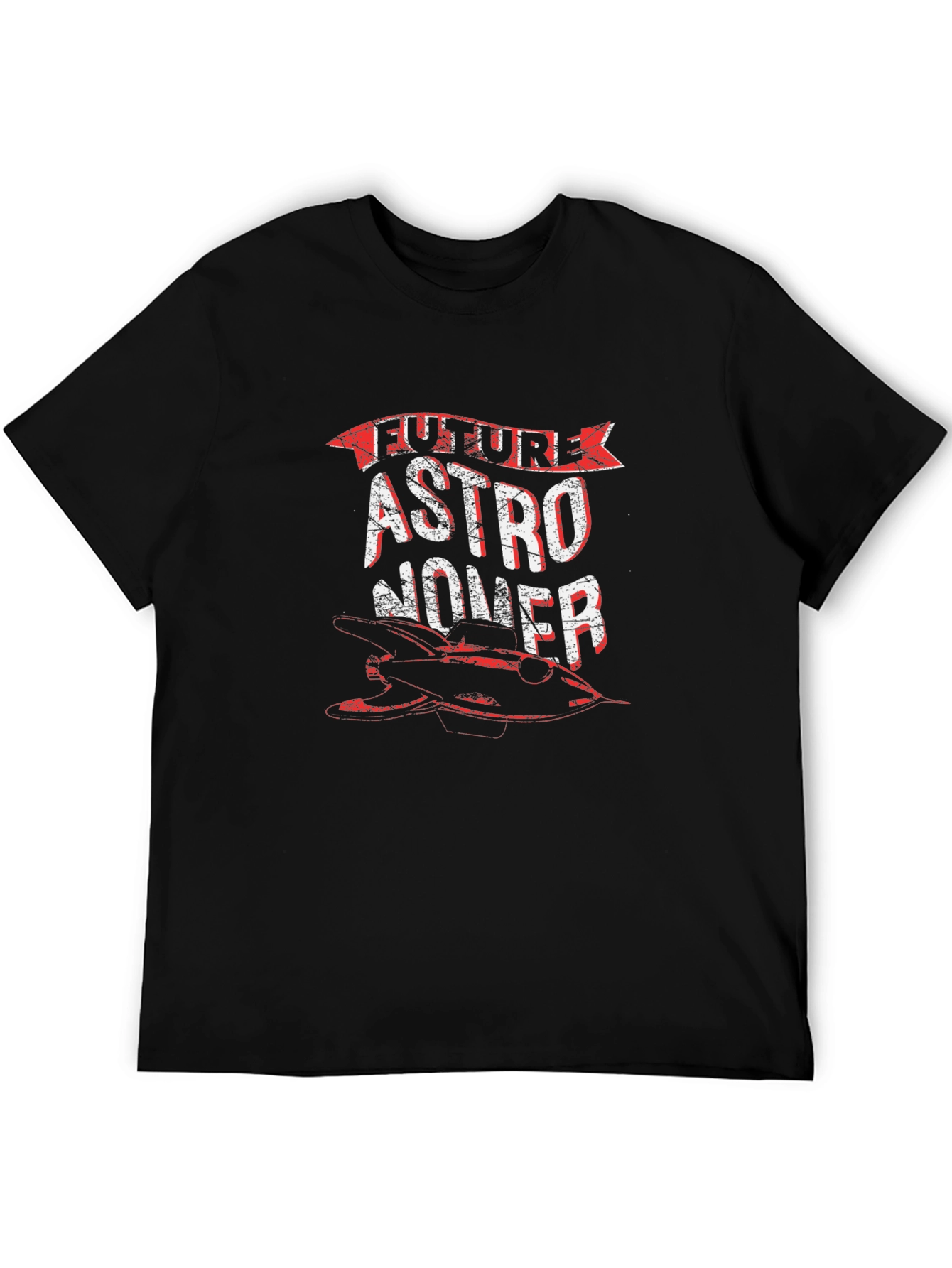 Black Future Astronaut T-Shirt - Space Lover Tee view 5