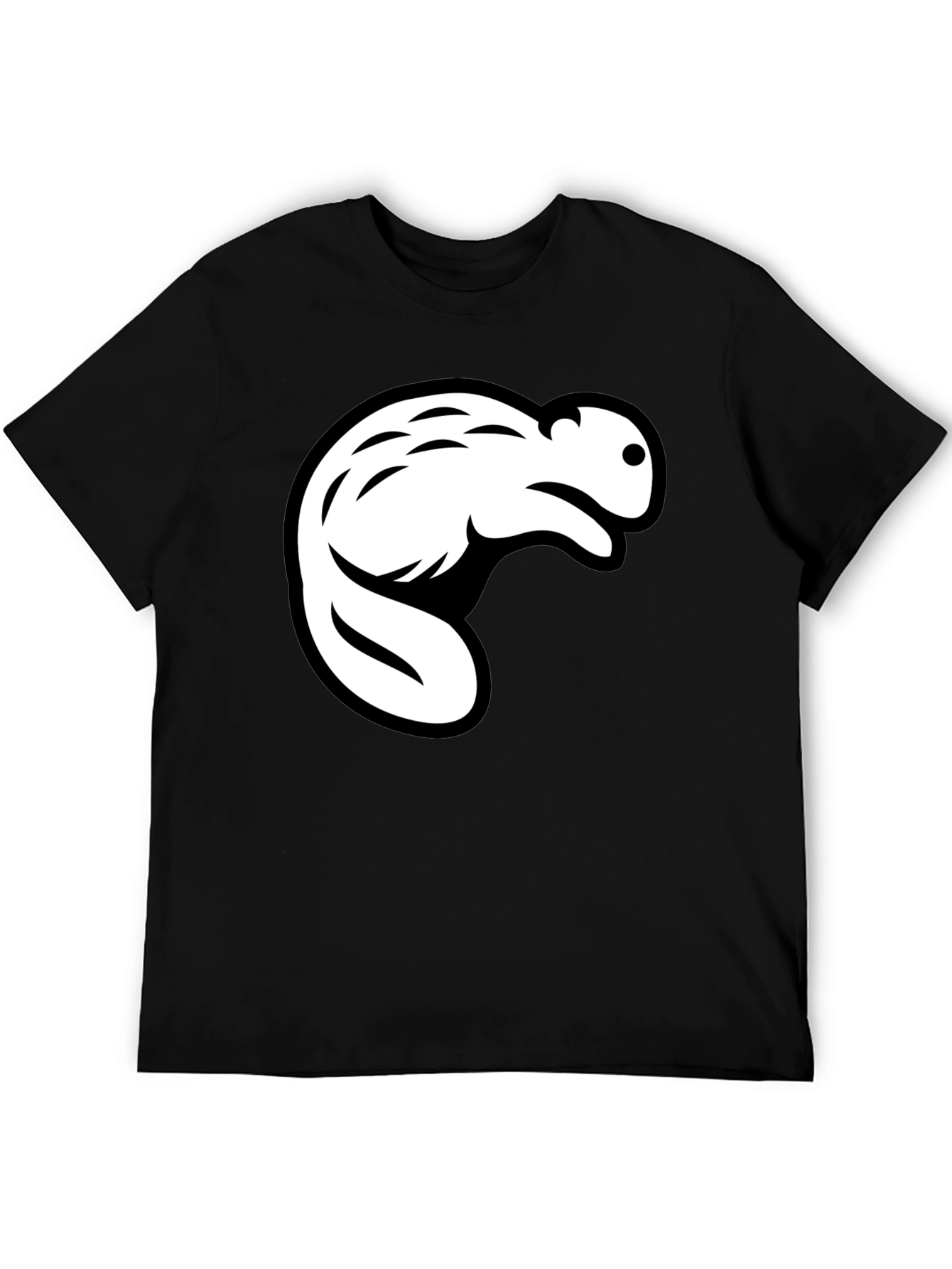 Black Beaver Graphic Black T-Shirt - Casual Style view 5