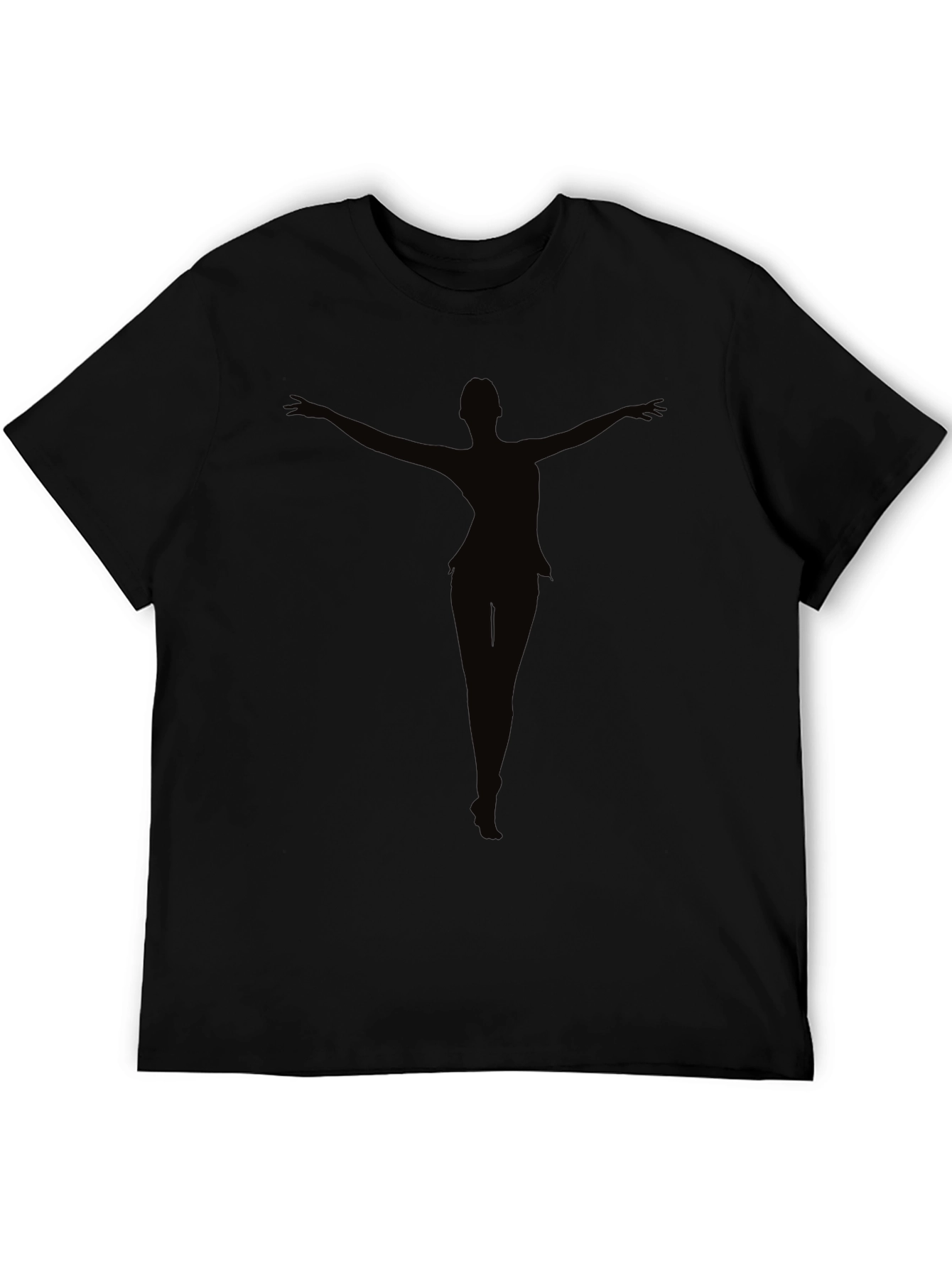 Black Black Silhouette Dancer Graphic Tee view 5