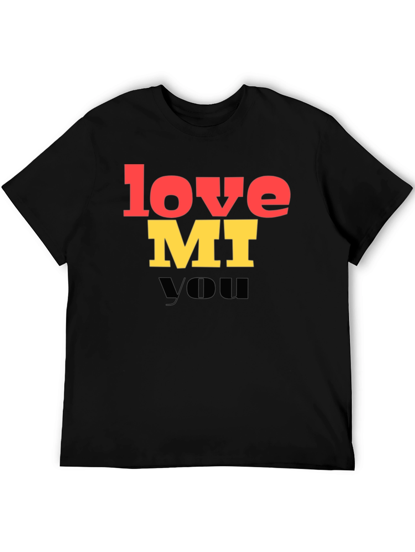 Black Love MI You Graphic T-Shirt - Trendy Unisex Tee view 5