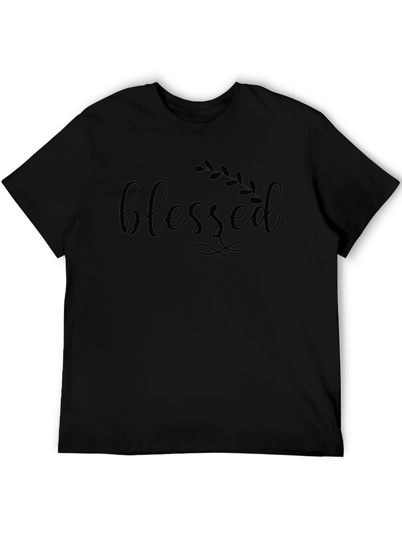 Black Blessed Graphic T-Shirt - Stylish and Comfortable view 5