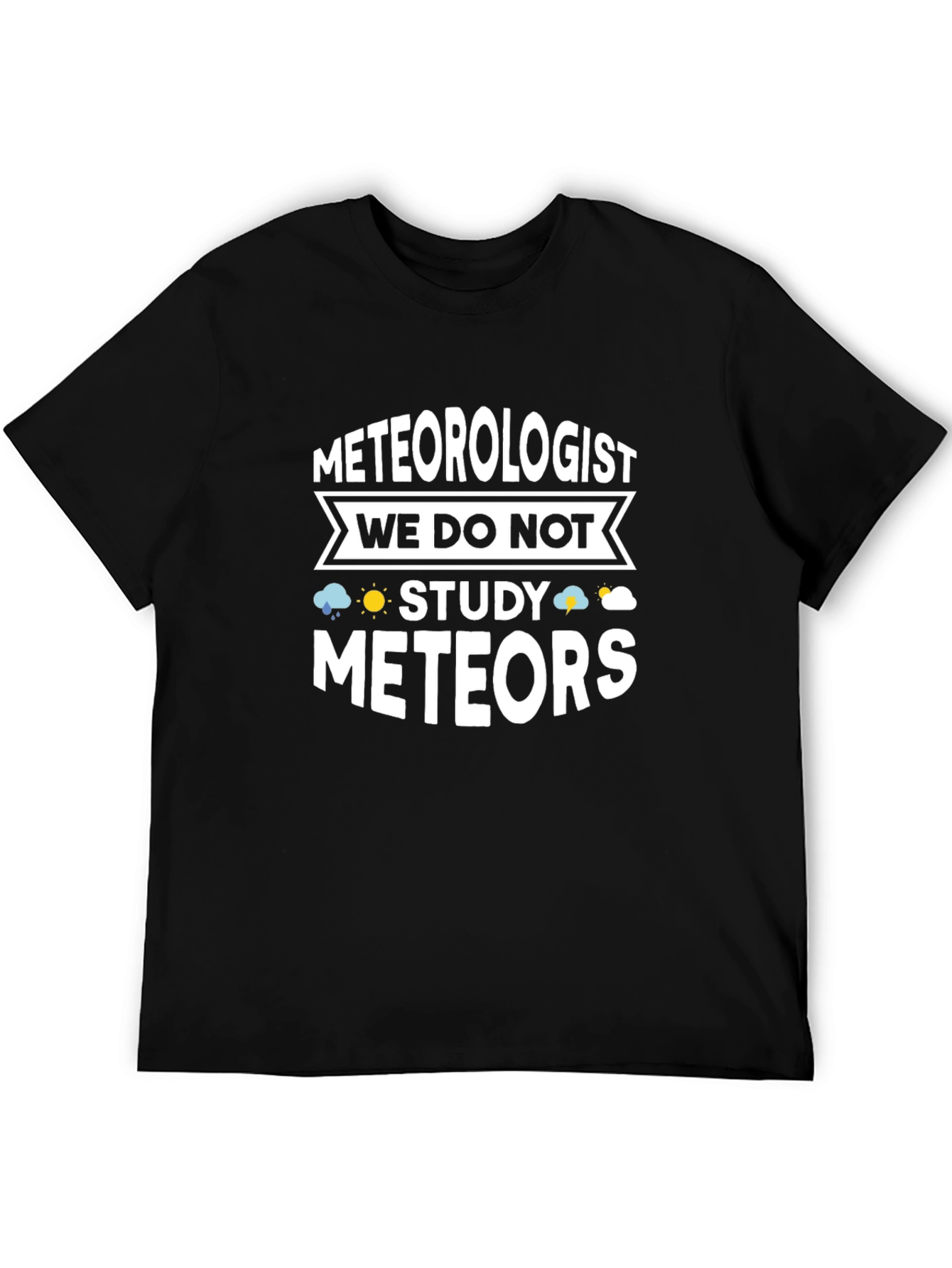 Black Meteorologist Study Funny T-Shirt view 5