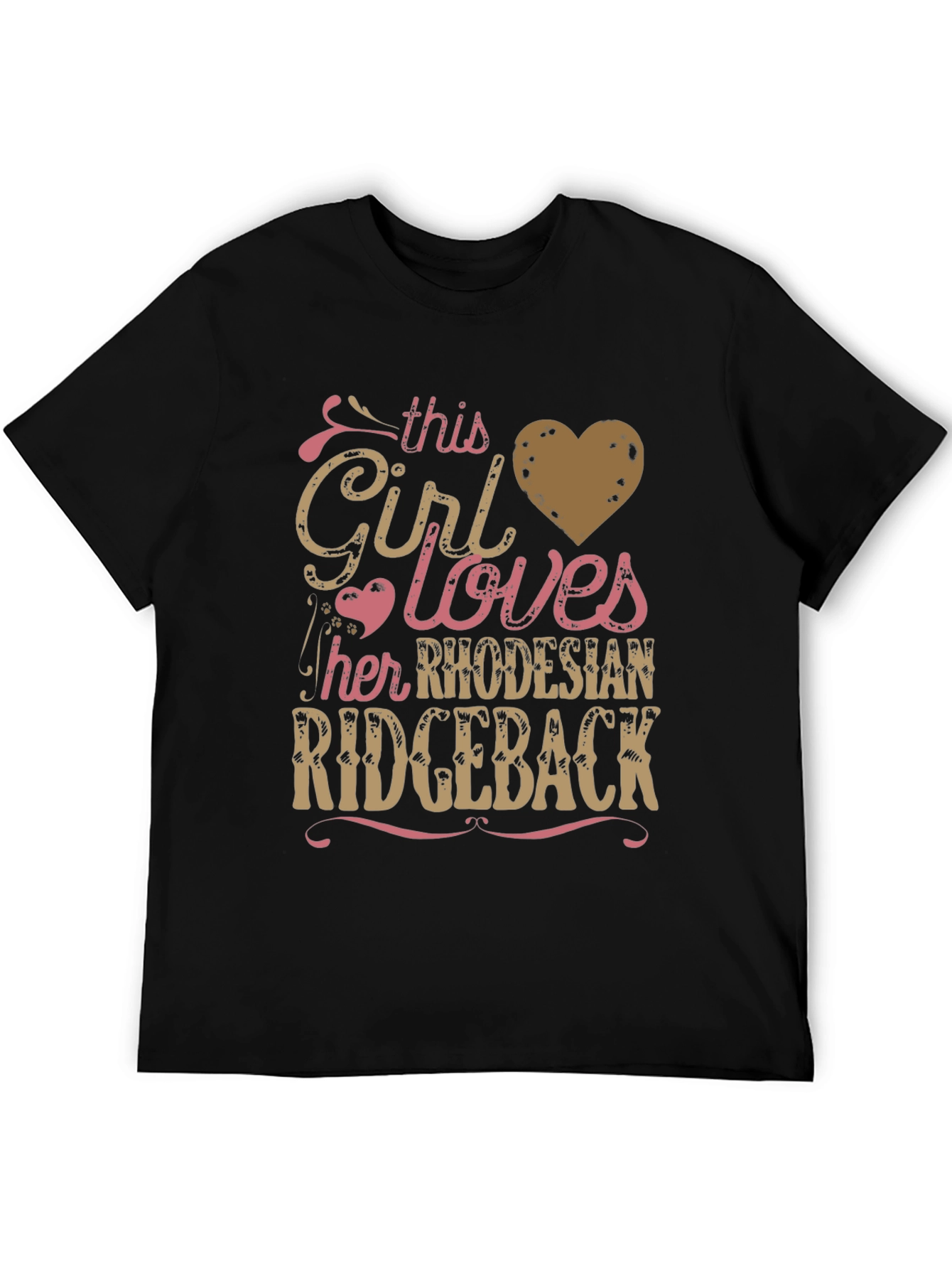 Black Rhodesian Ridgeback Lover T-Shirt - Girl's Best Friend Tee view 5