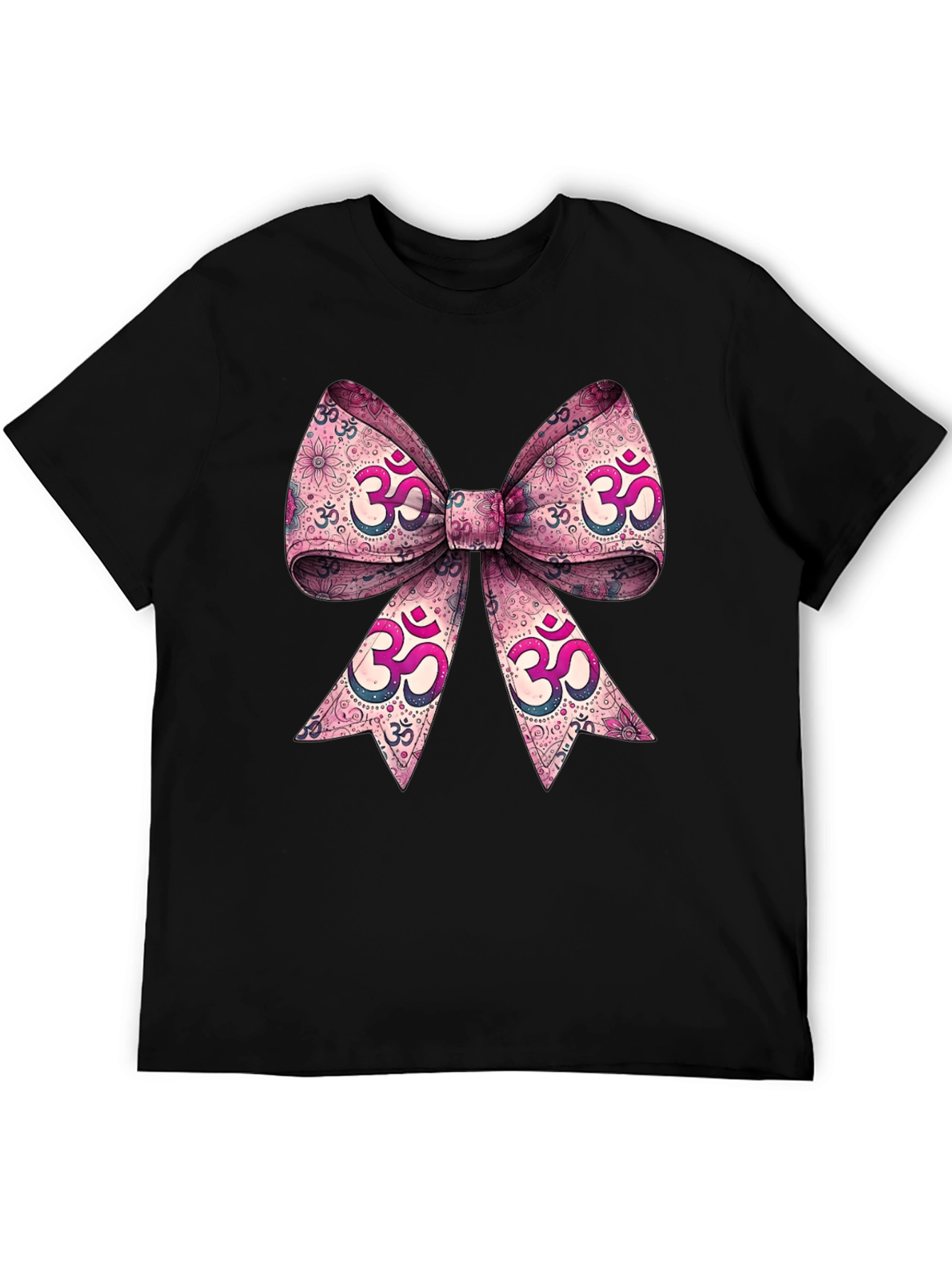 Black Om Symbol Bow T-Shirt view 5