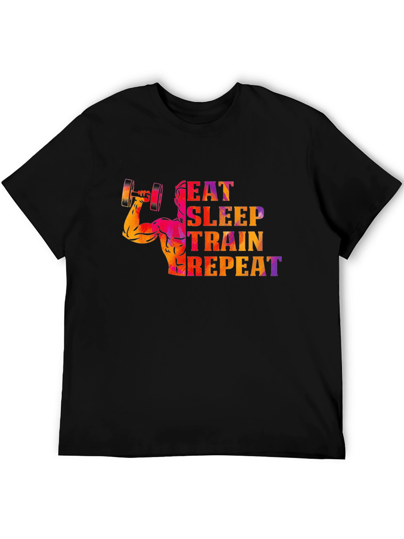 Eat Sleep Train Repeat Fitness T-Shirt - 5