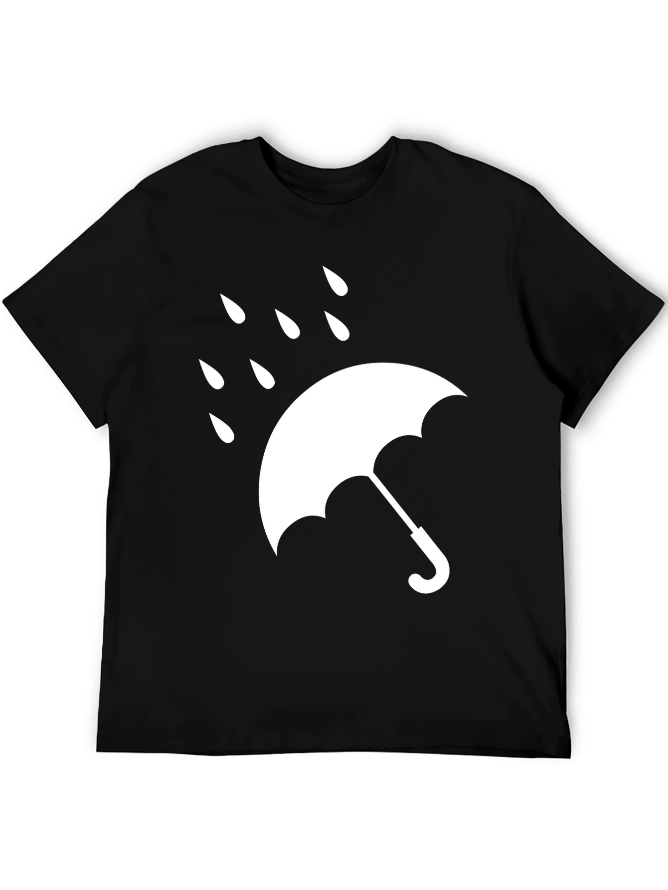 Black Umbrella Graphic T-Shirt - Weather Ready Tee view 5