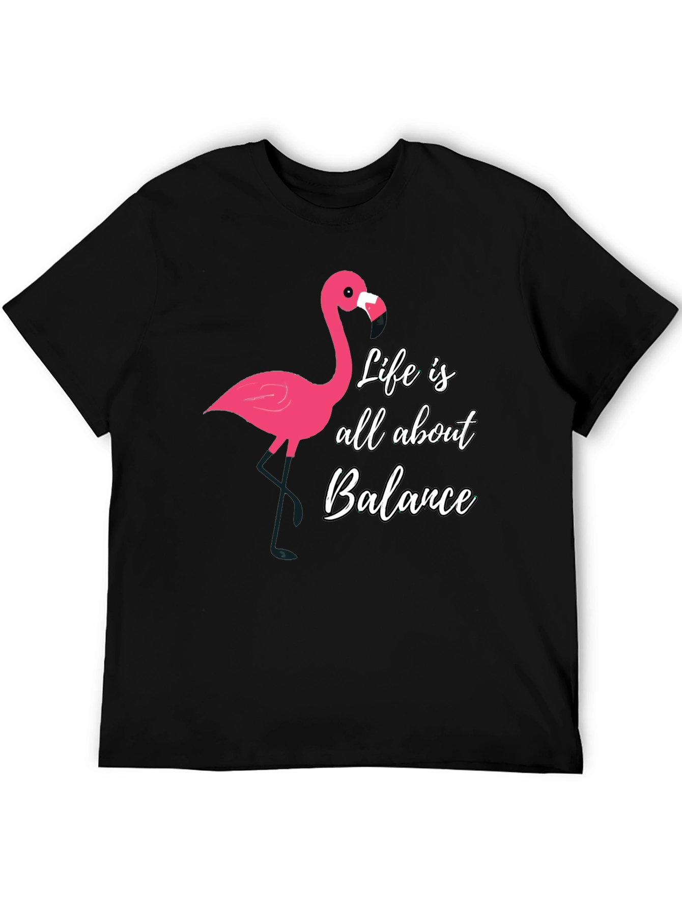 Black Life Balance Flamingo Graphic Tee - Men's view 5