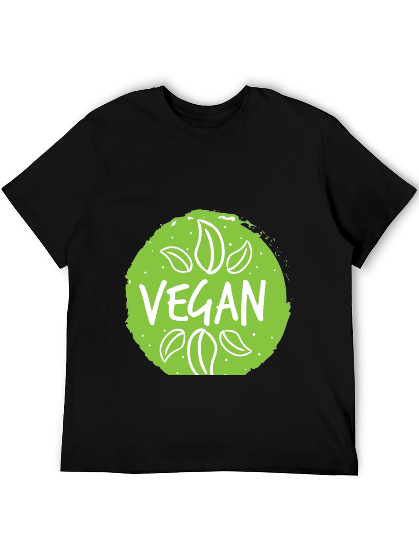 Black Vegan Graphic Tee - Unisex Soft Cotton Blend T-Shirt view 5