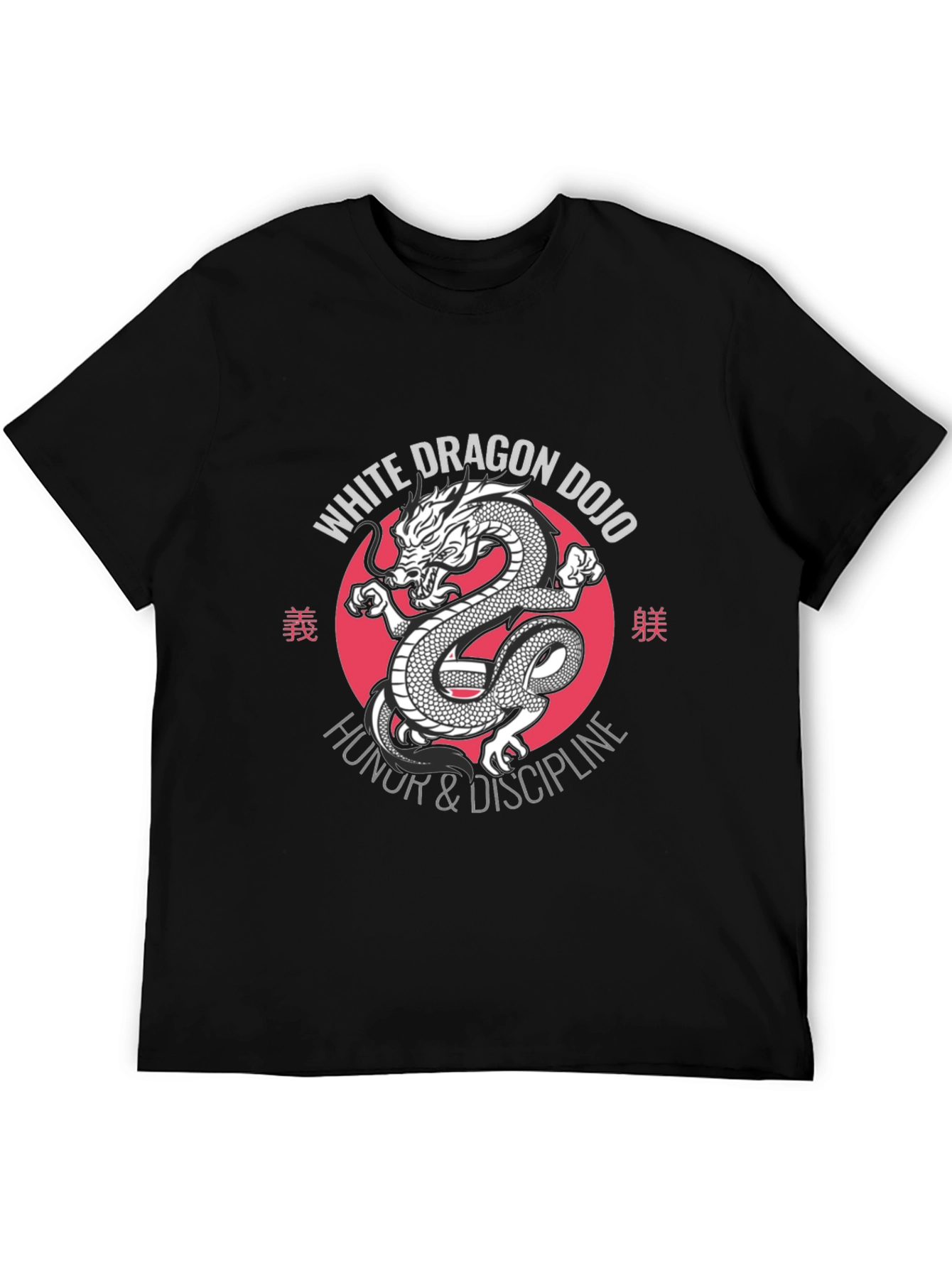 White Dragon Dojo Graphic Tee - Honor & Discipline - 5
