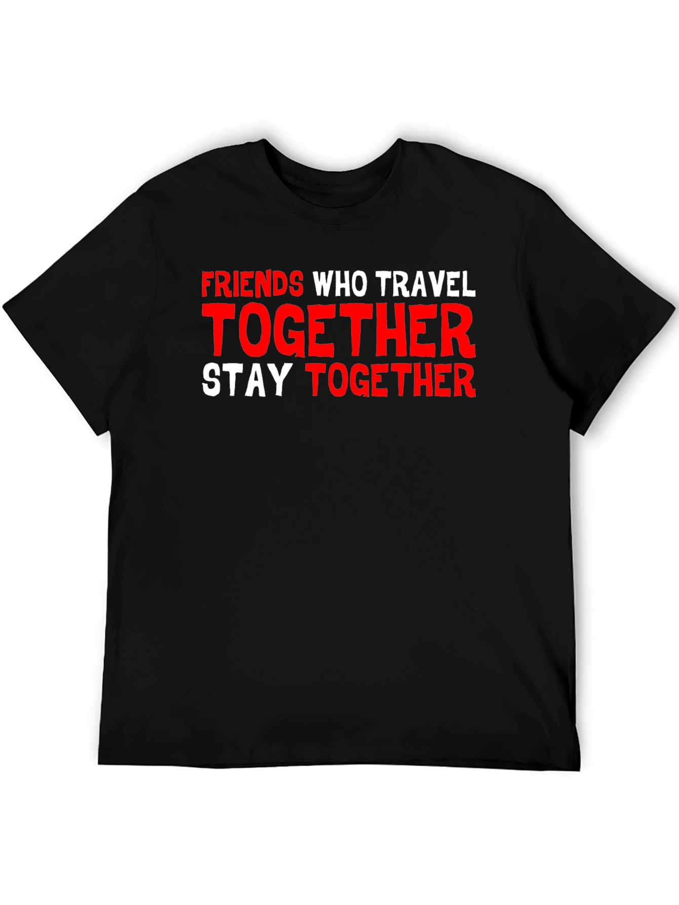 Black Friends Who Travel Together Graphic T-Shirt view 5