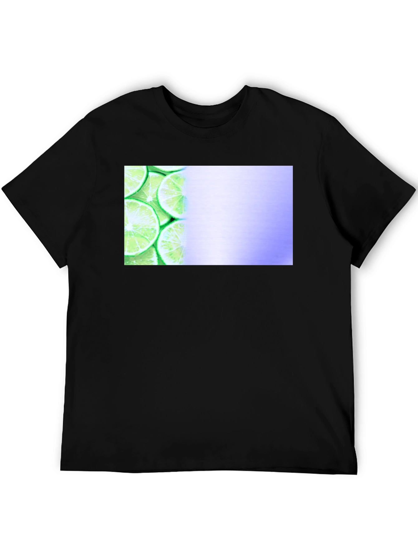 Black Lime Slice Graphic Tee - Black Casual Shirt view 5