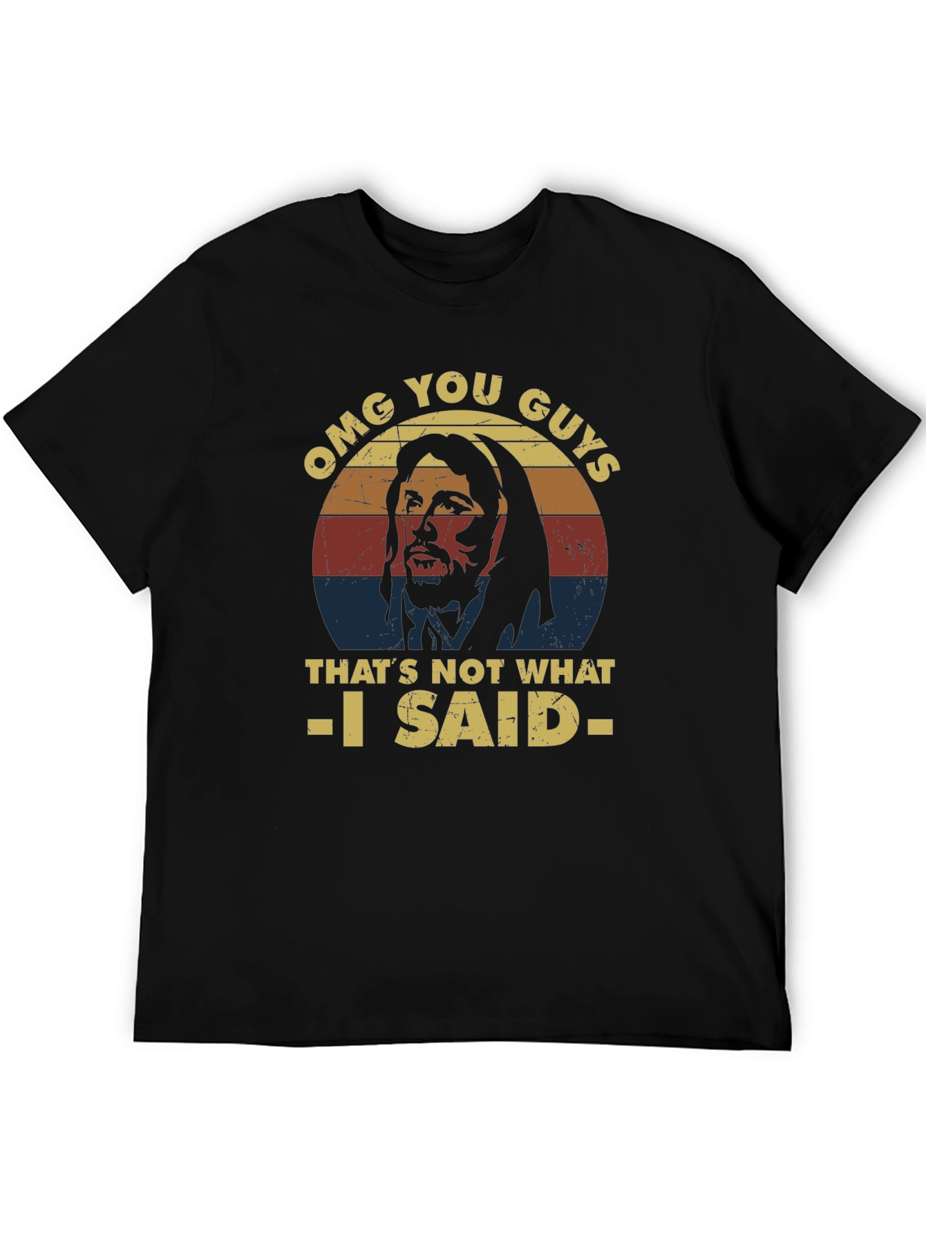 Black OMG You Guys T-Shirt - Funny Jesus Graphic Tee view 5