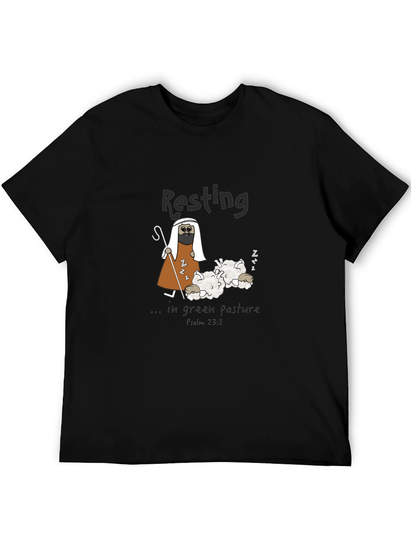Black Resting Shepherd Graphic Tee view 5
