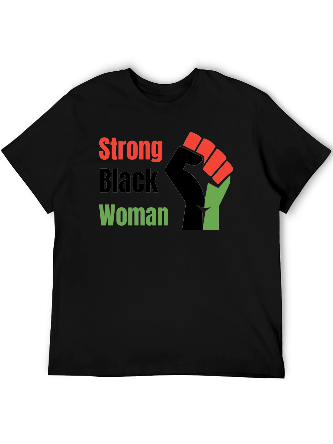 Black Strong Black Woman Graphic Tee - Empowering Design view 5