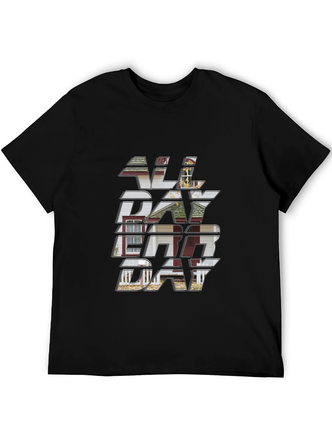 Black All Day Everyday Graphic Tee view 5