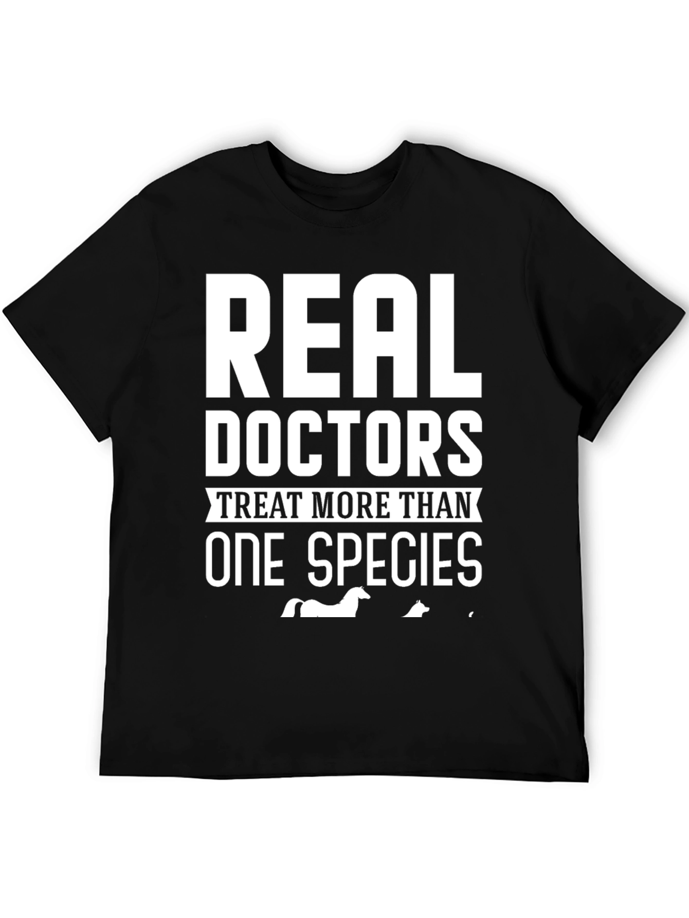 Black Real Doctors Treat More Than One Species T-Shirt view 5