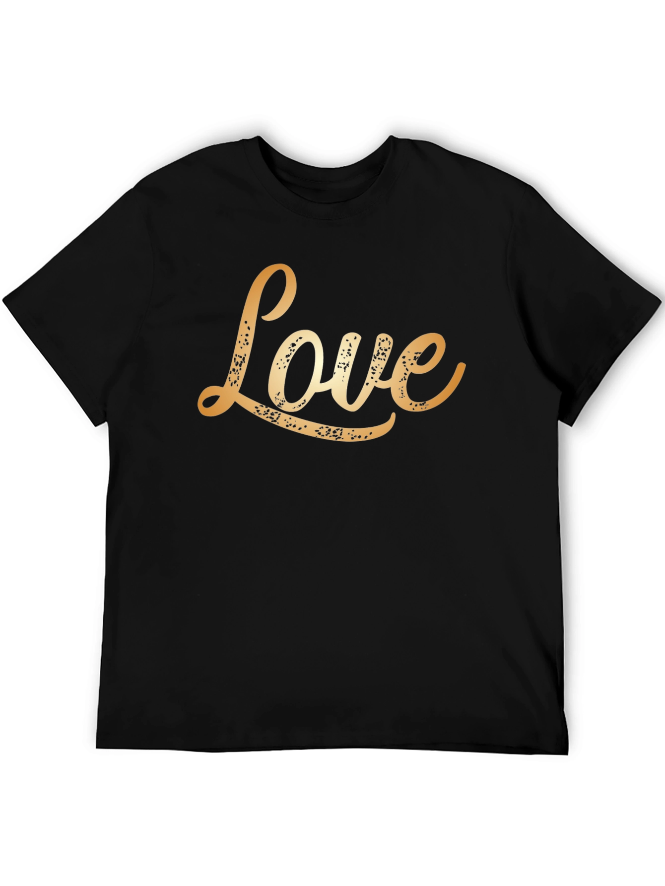Black Love Graphic Tee - Black Casual Shirt view 5