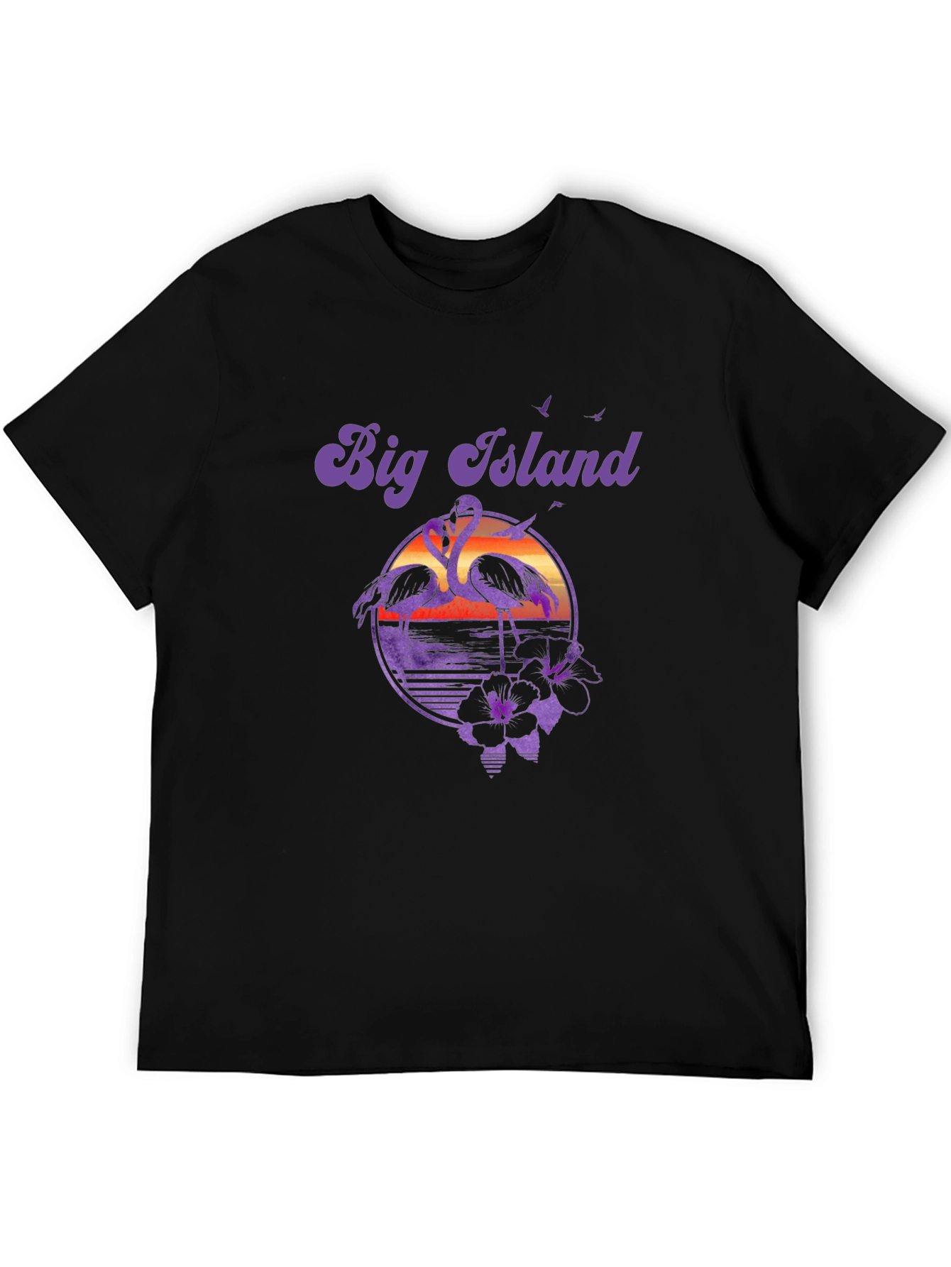 Black Big Island Flamingo T-Shirt view 5