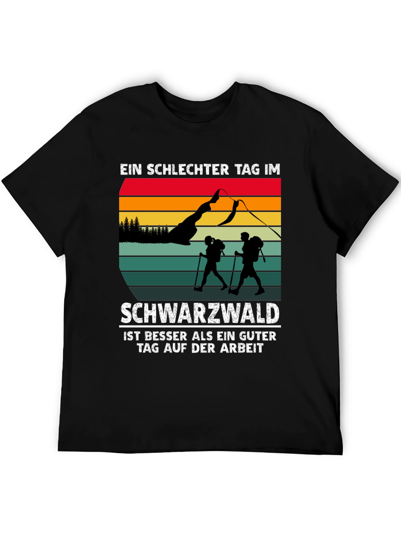 Black Black Forest Hiking T-Shirt view 5