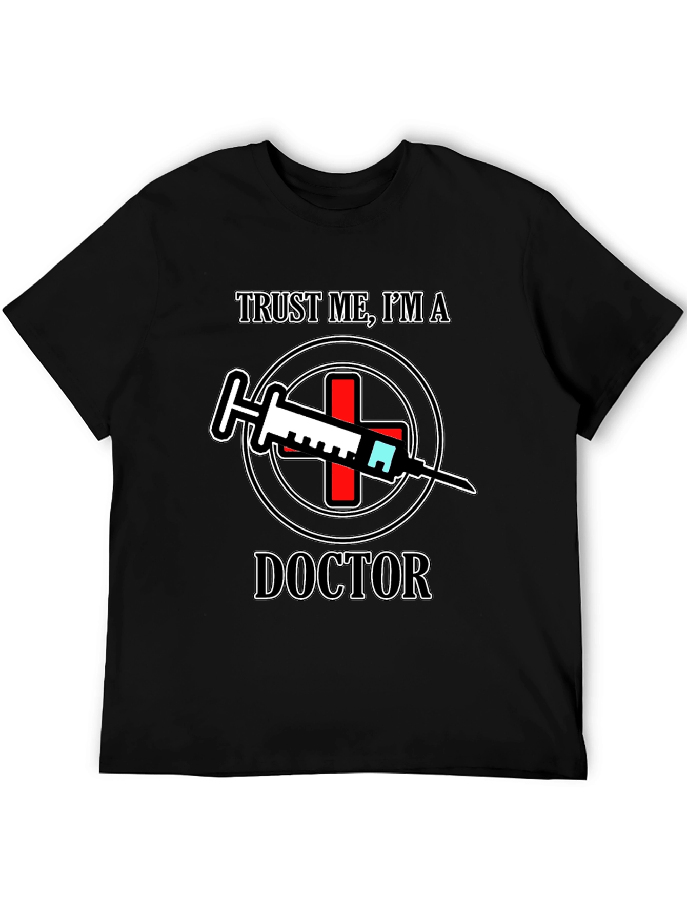 Black Trust Me I'm A Doctor T-Shirt view 5