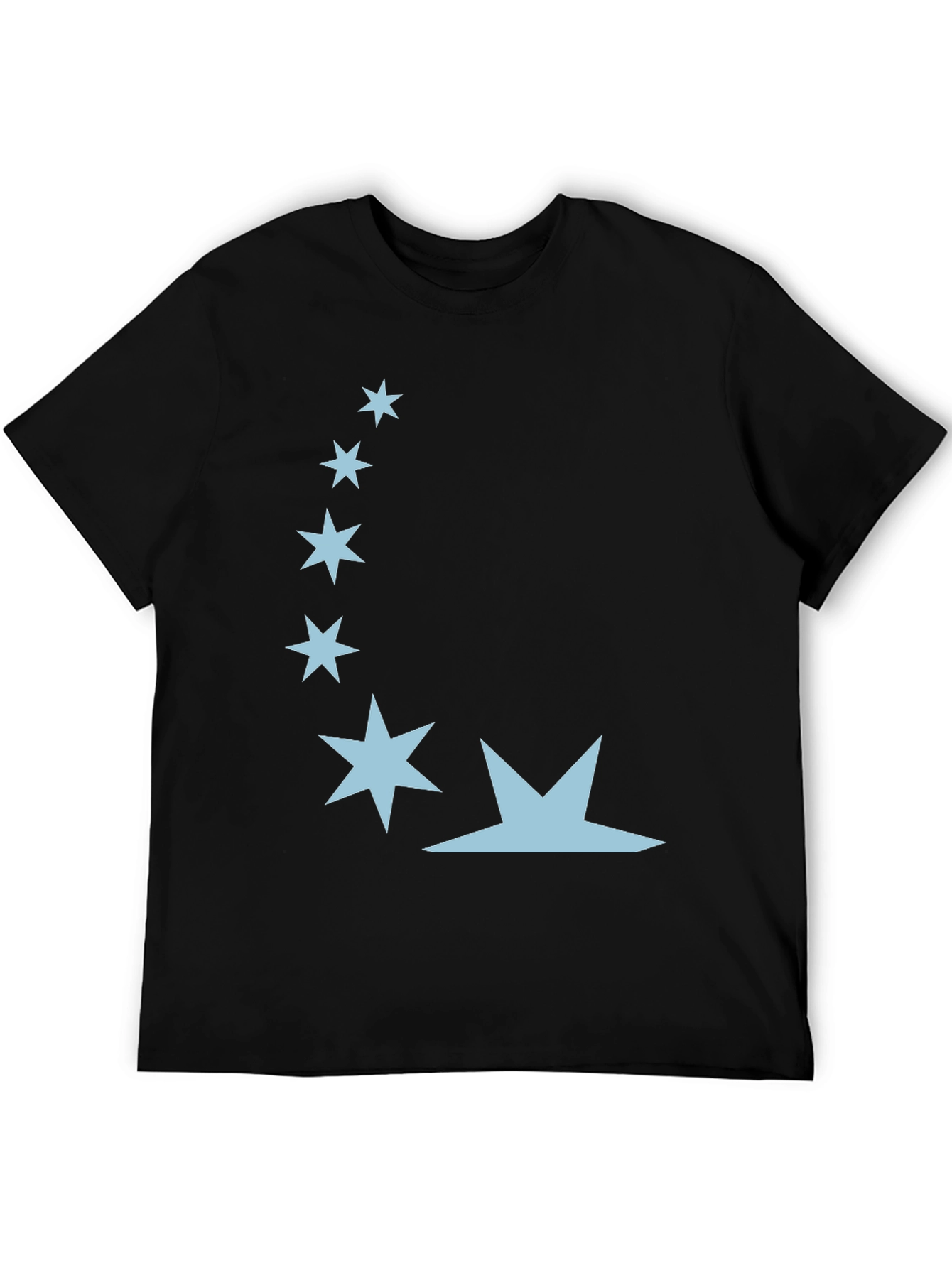 Black Celestial Star Graphic Tee - Soft Cotton Blend view 5