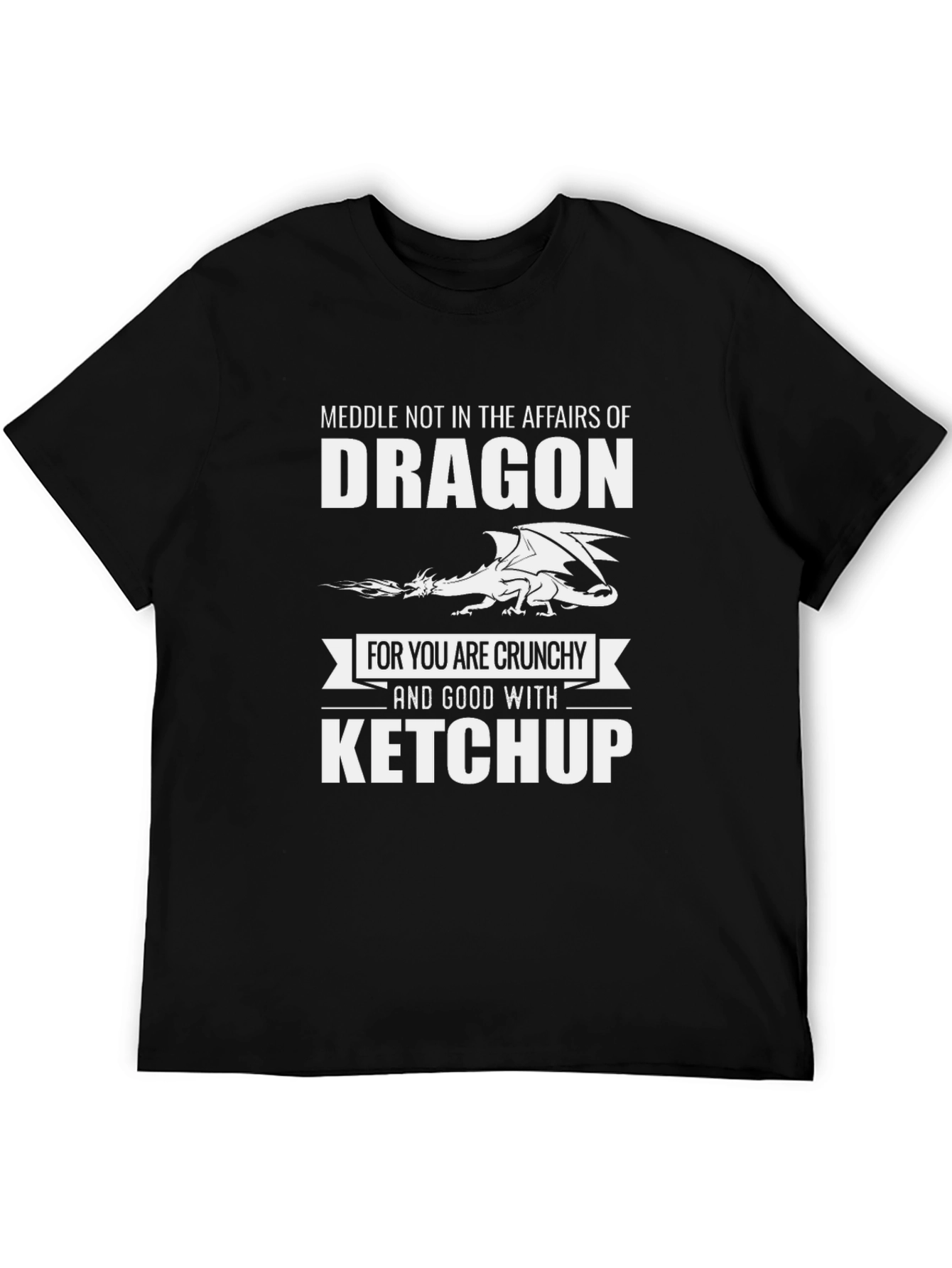 Black Dragon Crunchy Ketchup T-Shirt - Black view 5