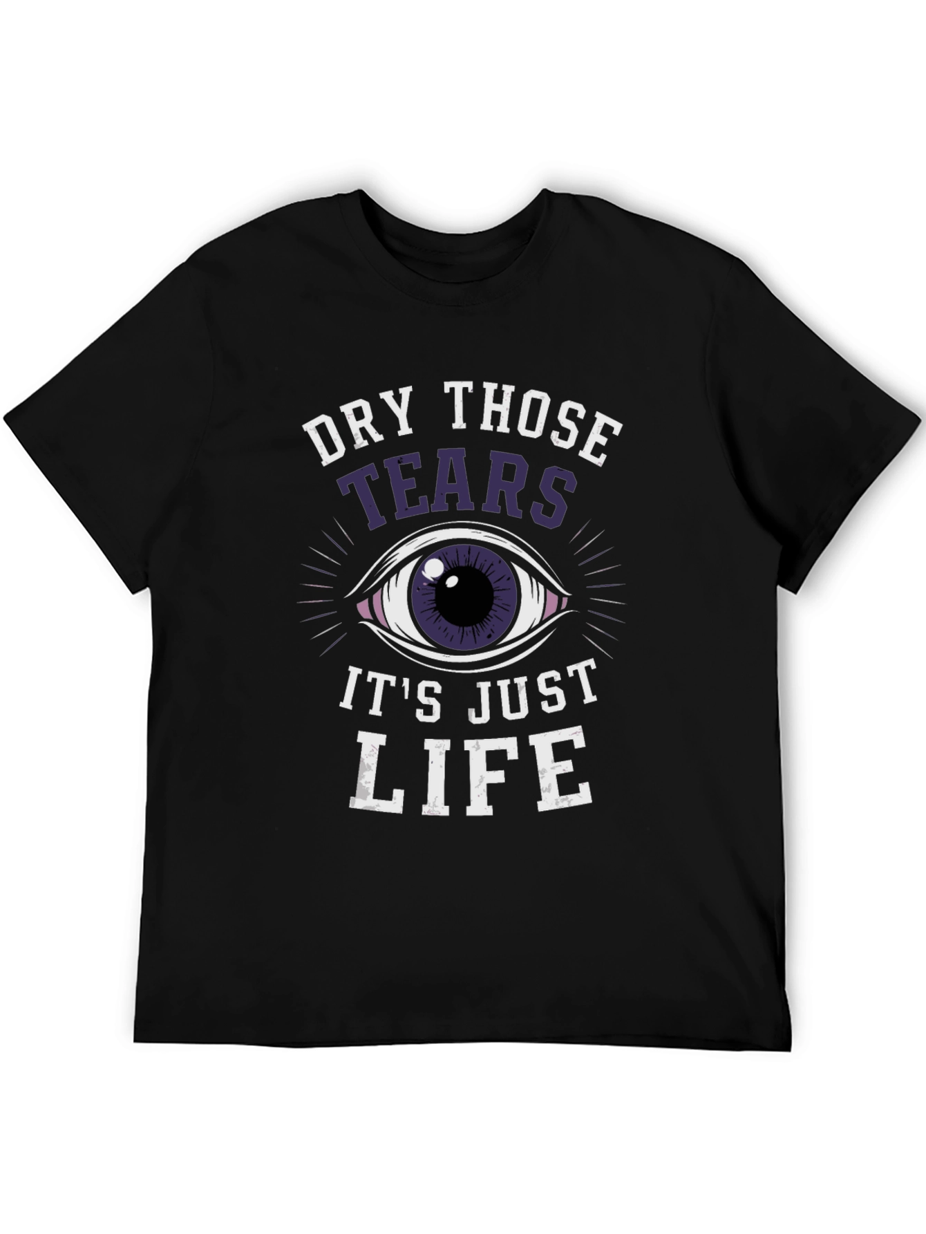 Black Dry Those Tears Graphic Tee view 5