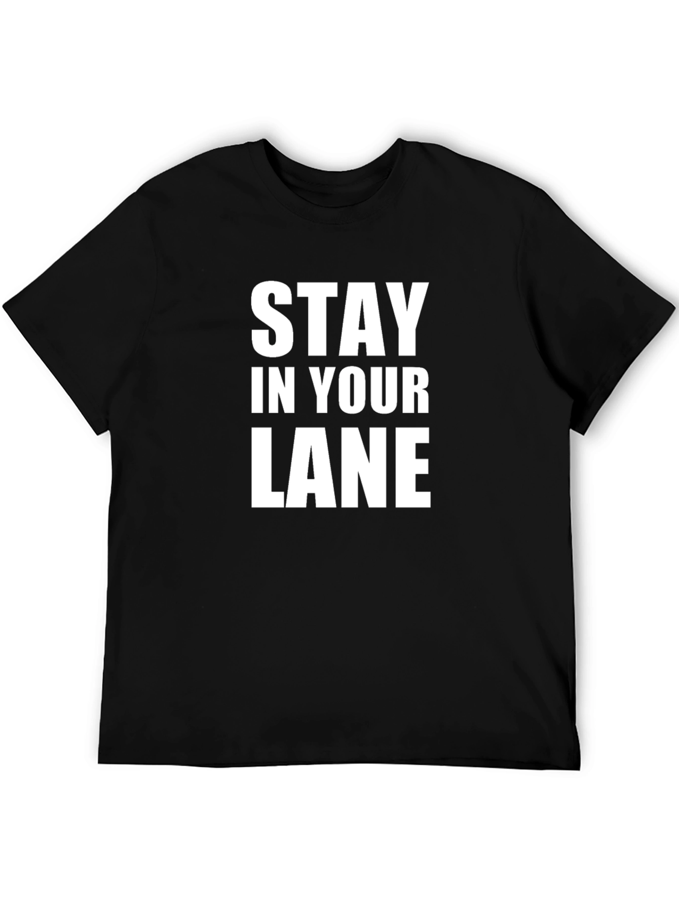 Black Stay In Your Lane Graphic Tee - Black T-Shirt view 5