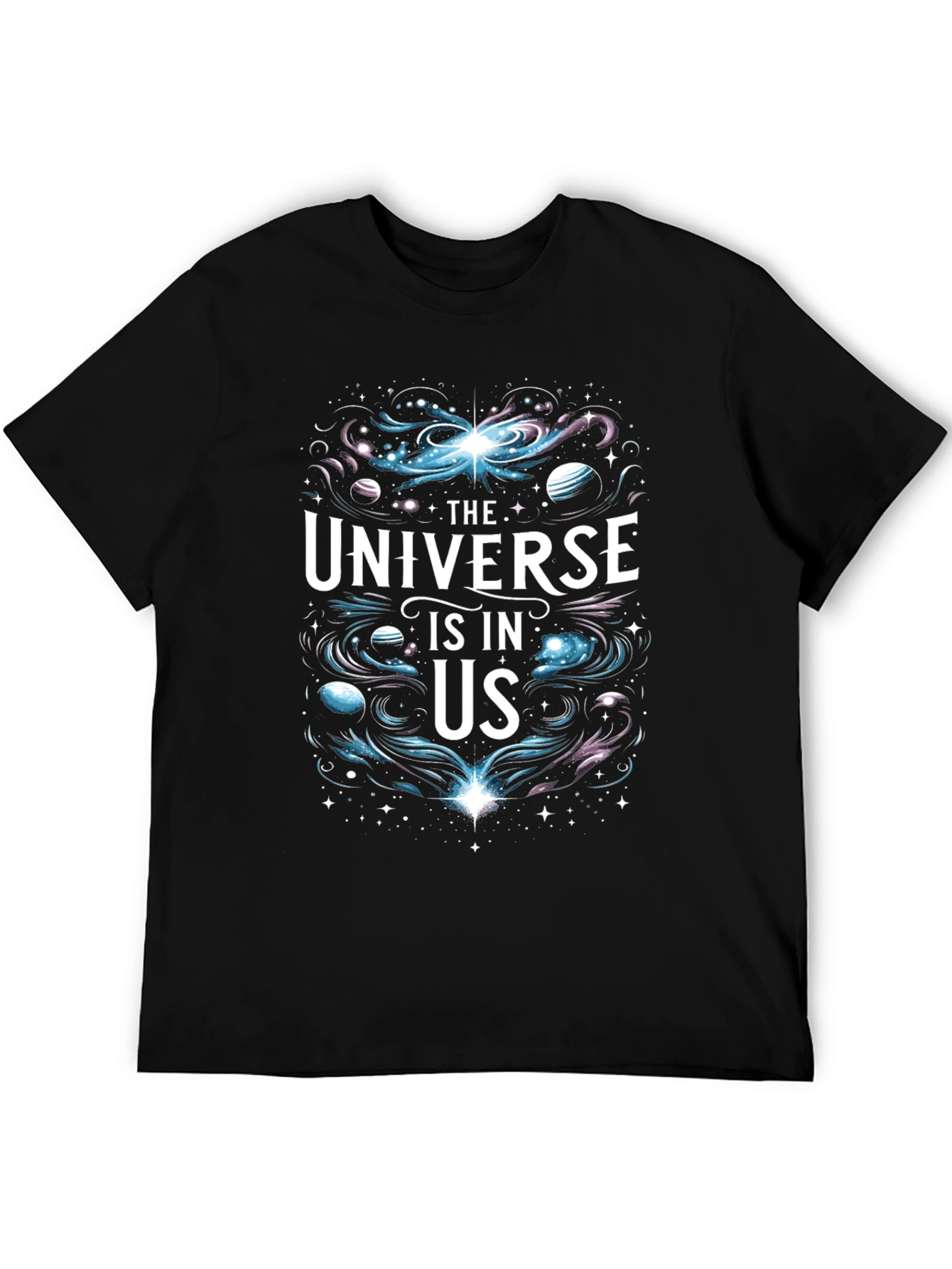 Black Universe Is In Us Graphic T-Shirt view 5