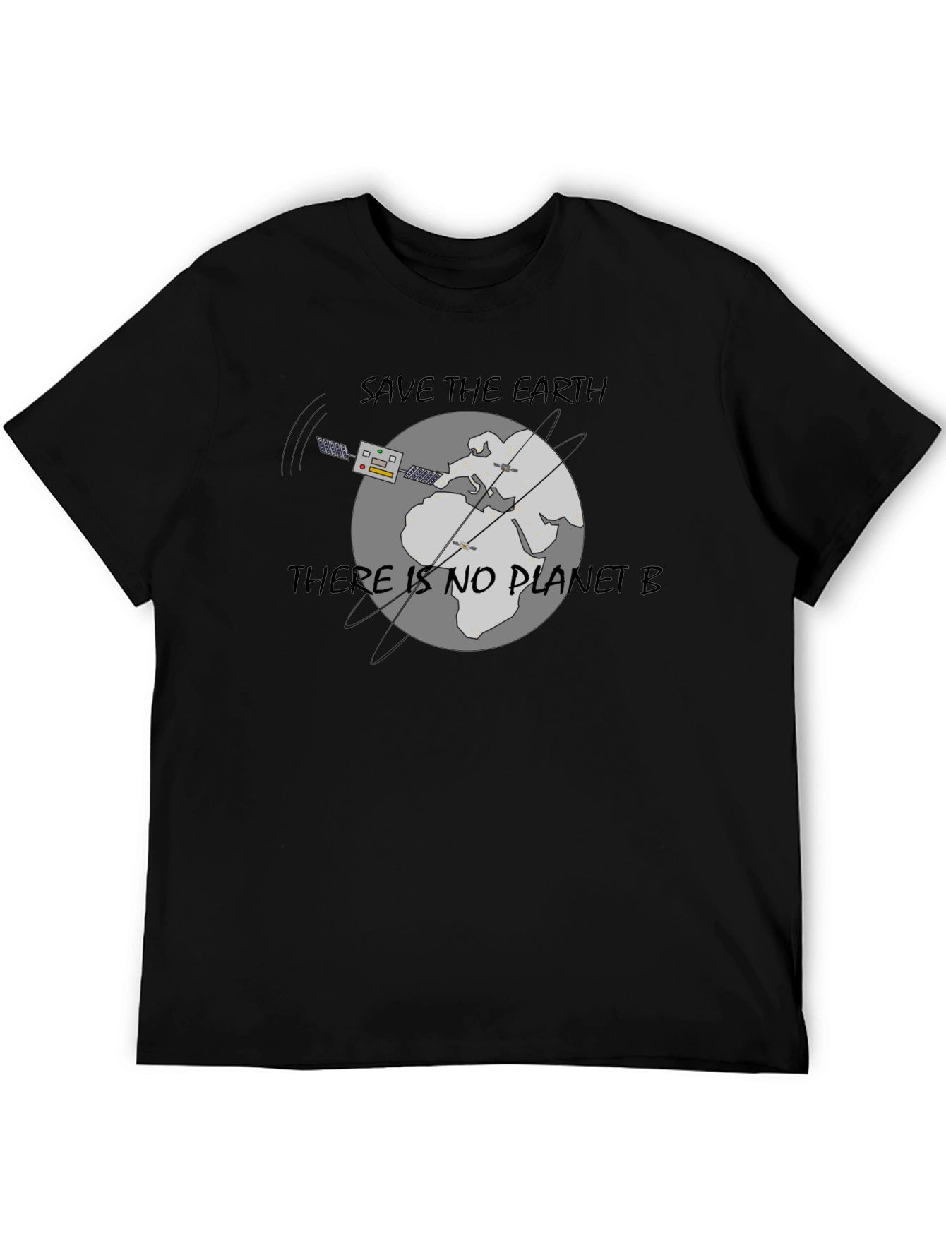 Black Save the Earth Black T-Shirt view 5