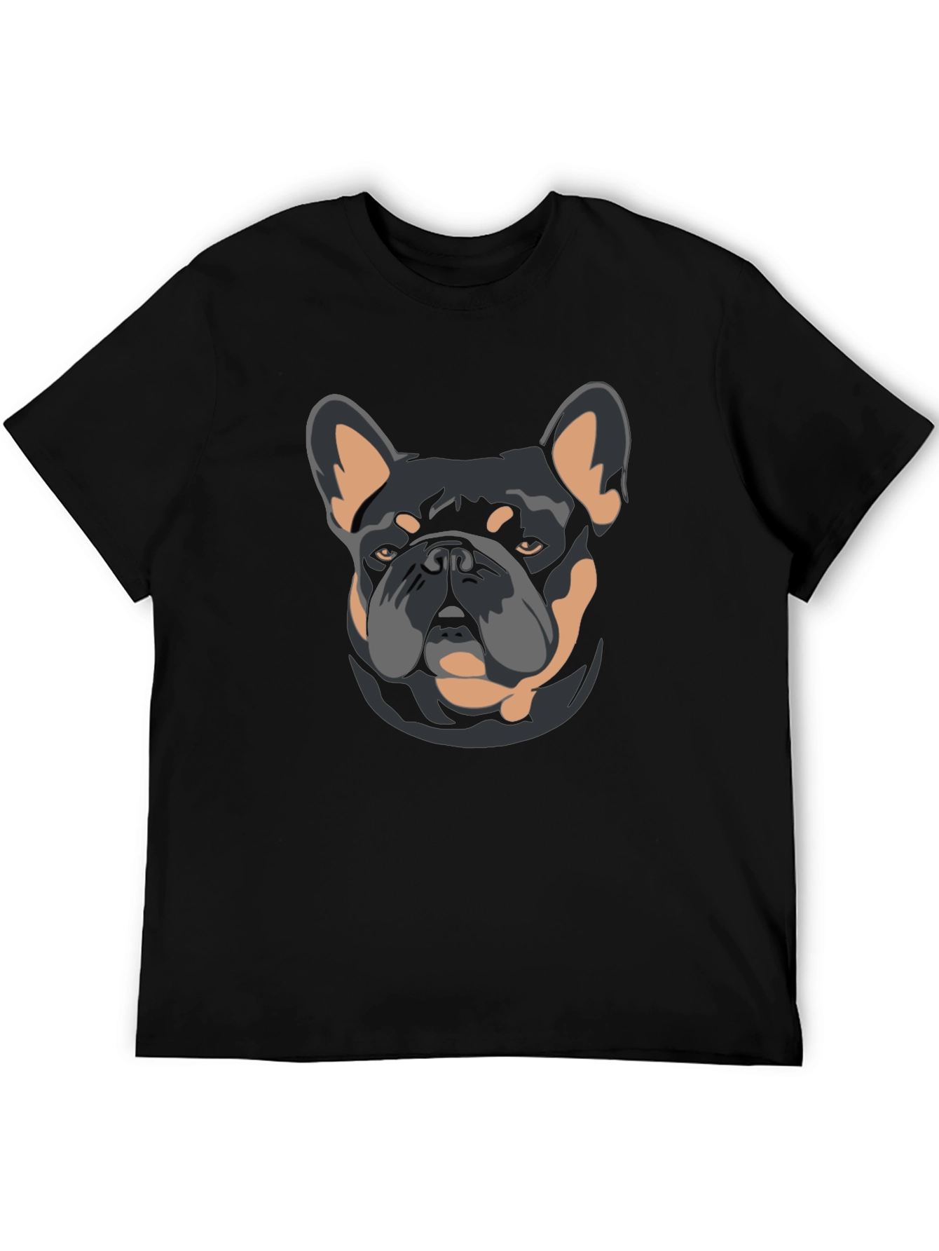 Black Black Dog Graphic T-Shirt - French Bulldog Design view 5