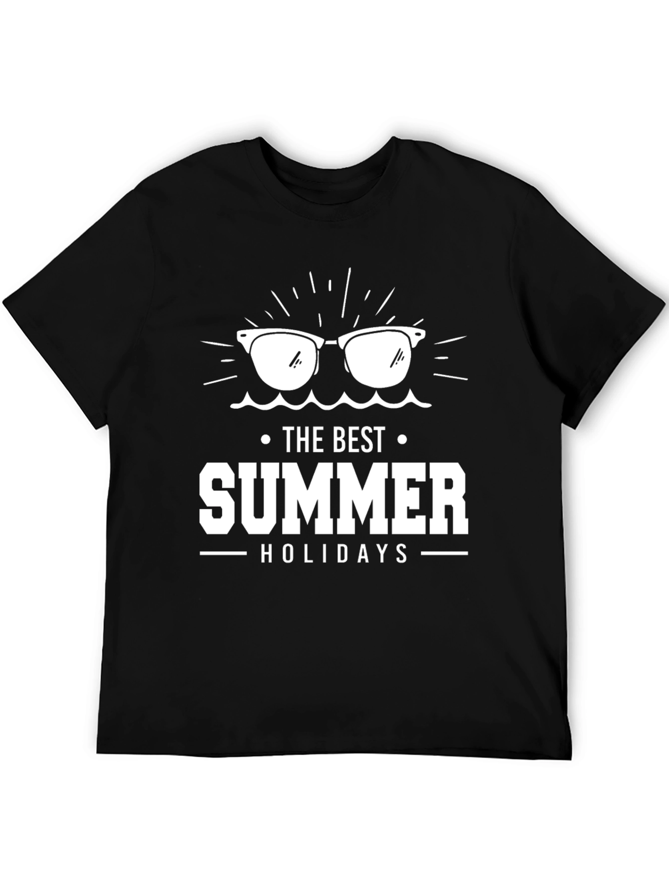 Black Summer Holiday Graphic Tee view 5